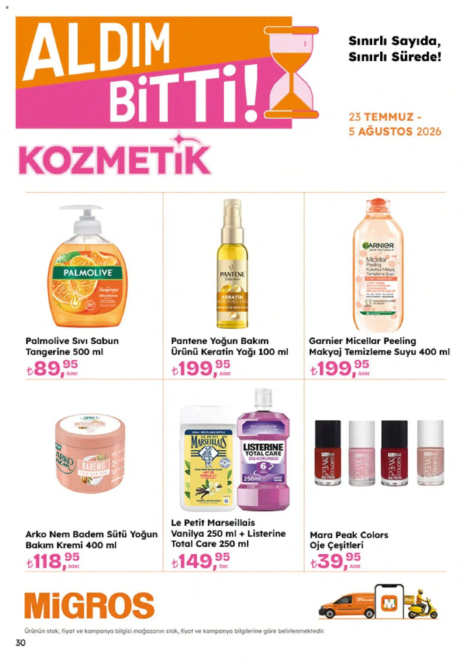 Migros Katalog - Migroskop - 23 Temmuz 2026 tarihinden itibaren geçerlidir | Sayfa: 134
