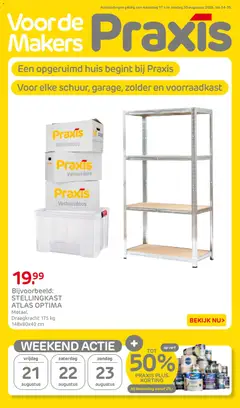 Praxis folder - Voorbeeld van een folder van Praxis, geldig van 17-08-2026