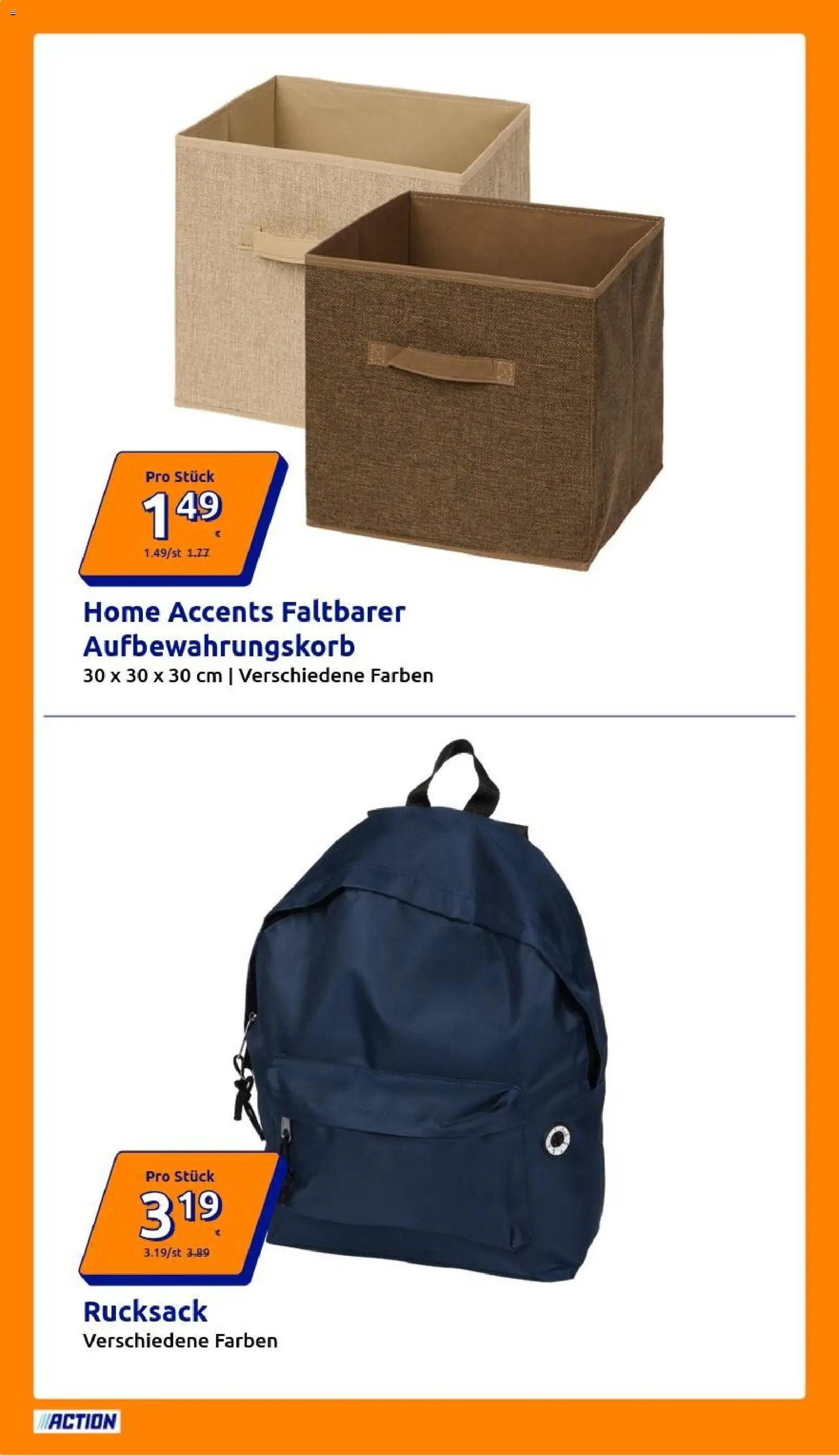 Action Flugblatt gültig ab 19.08.2026 | Seite: 2 | Produkte: Rucksack