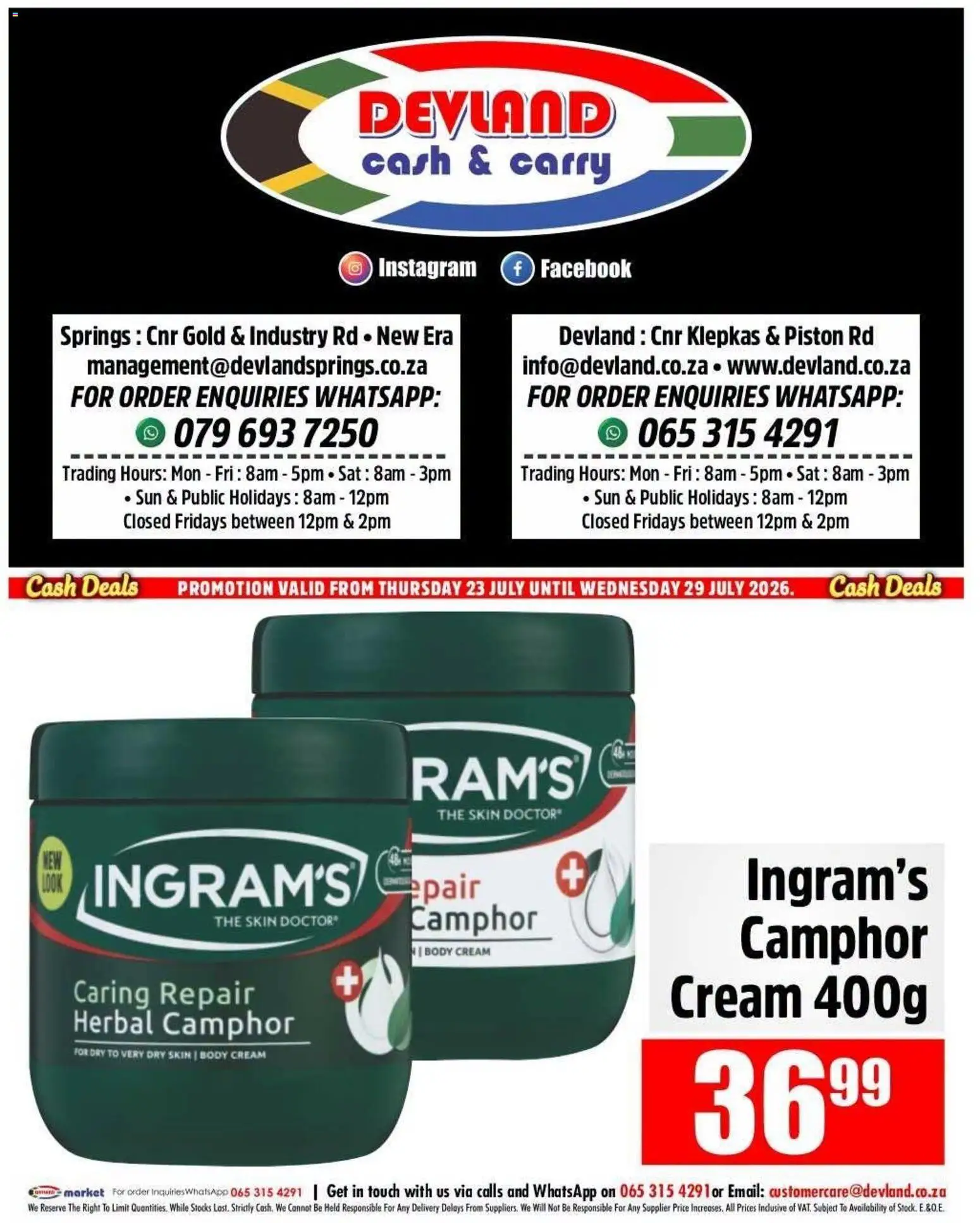 New Devland catalogue – valid from 23/07/2026 | Page: 2 | Products: Cream, Body cream