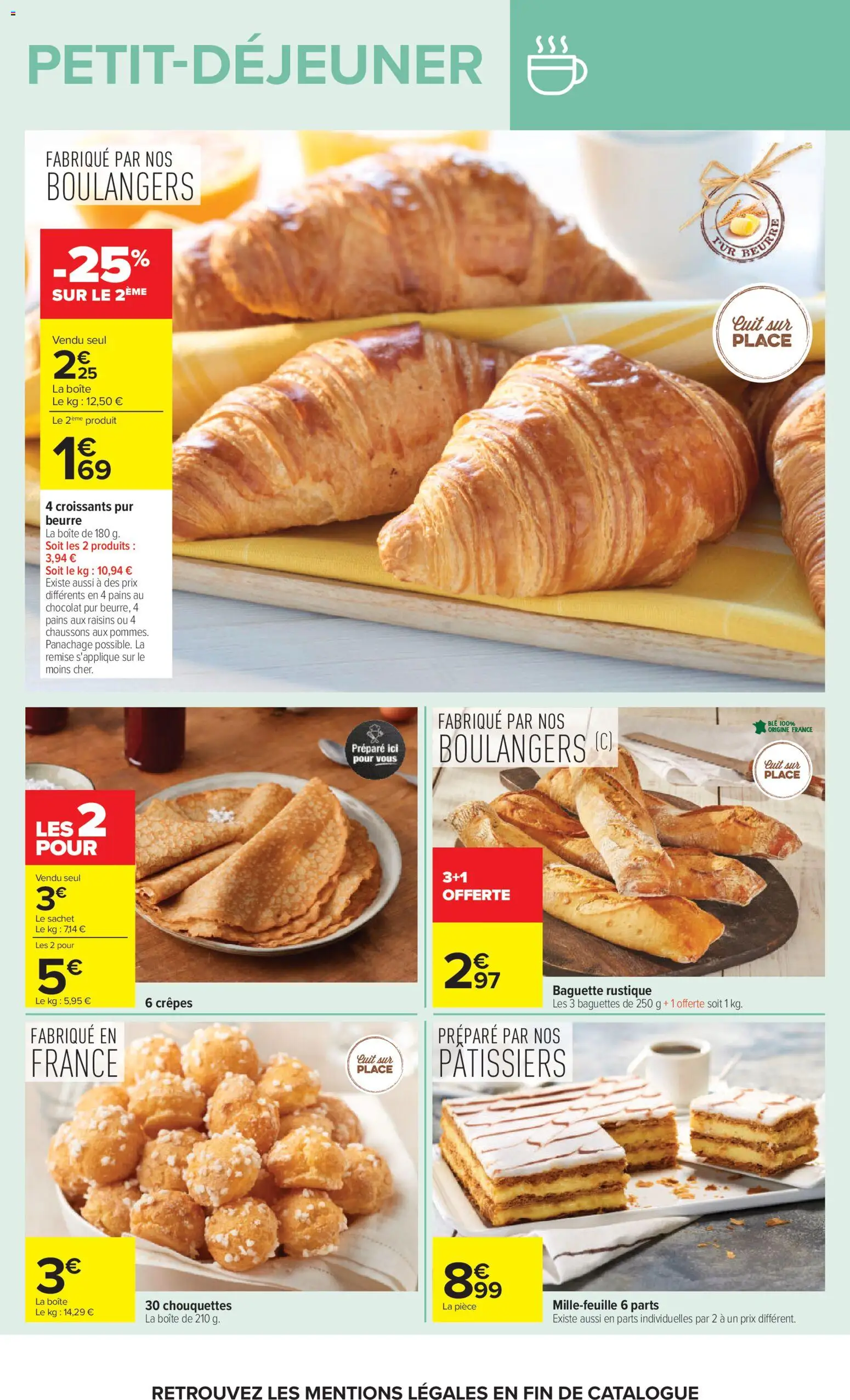 {H1} | Page: 18 | Produits: Beurre, Chocolat, Chaussons