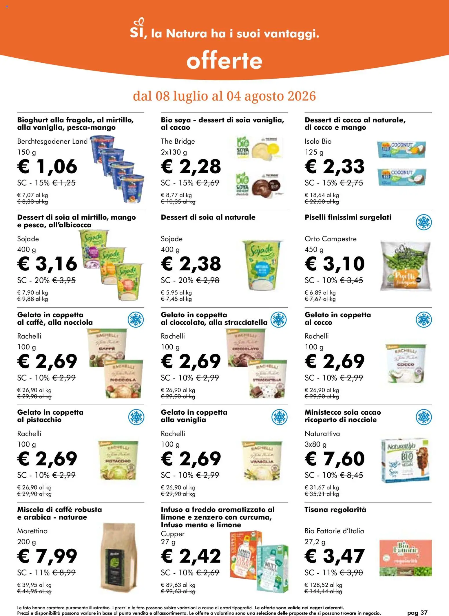 Volantino Natura Sì del 08/07/2026 | Pagina: 37