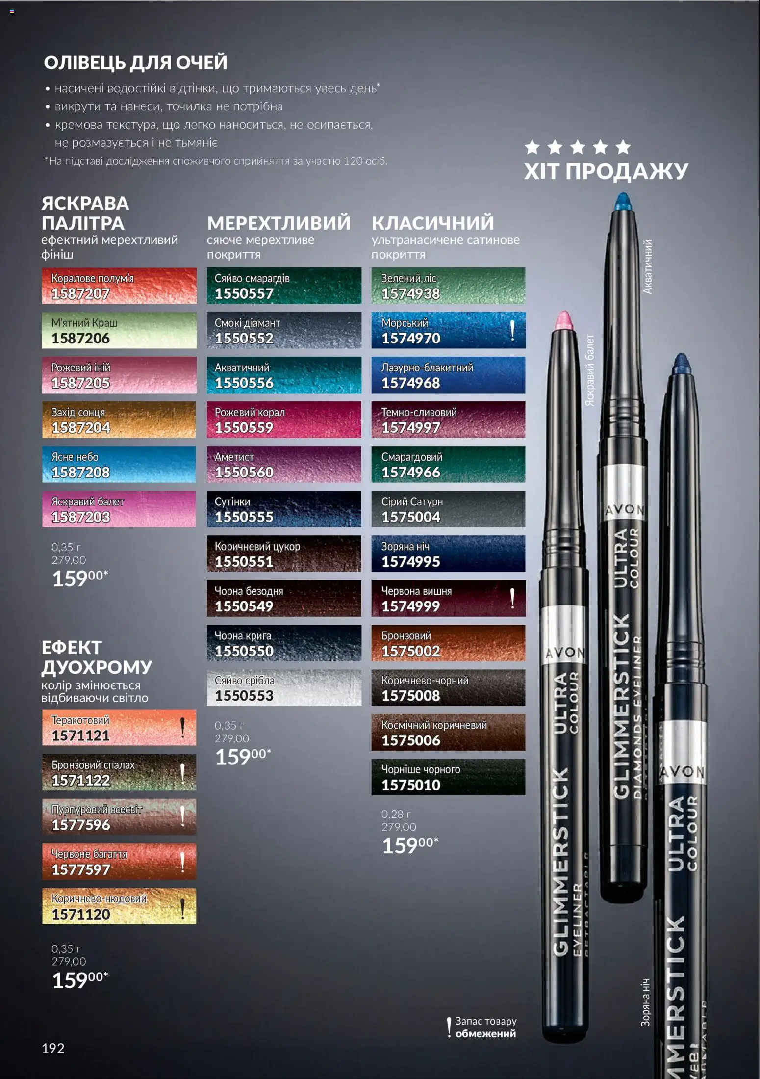 AVON Kаталог - дійснийкції з 01.11.2026 | Сторінка: 192