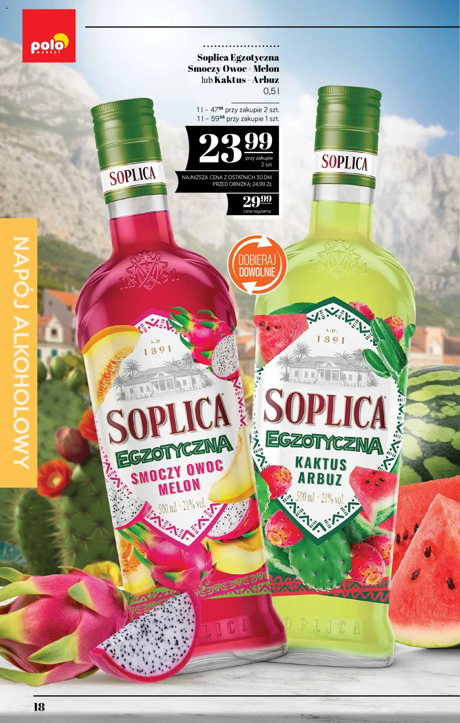 POLOmarket katalog - Alkoholi od 13.08.2026 | Strona: 18 | Produkty: Arbuz, Melon, Smoczy owoc, Soplica
