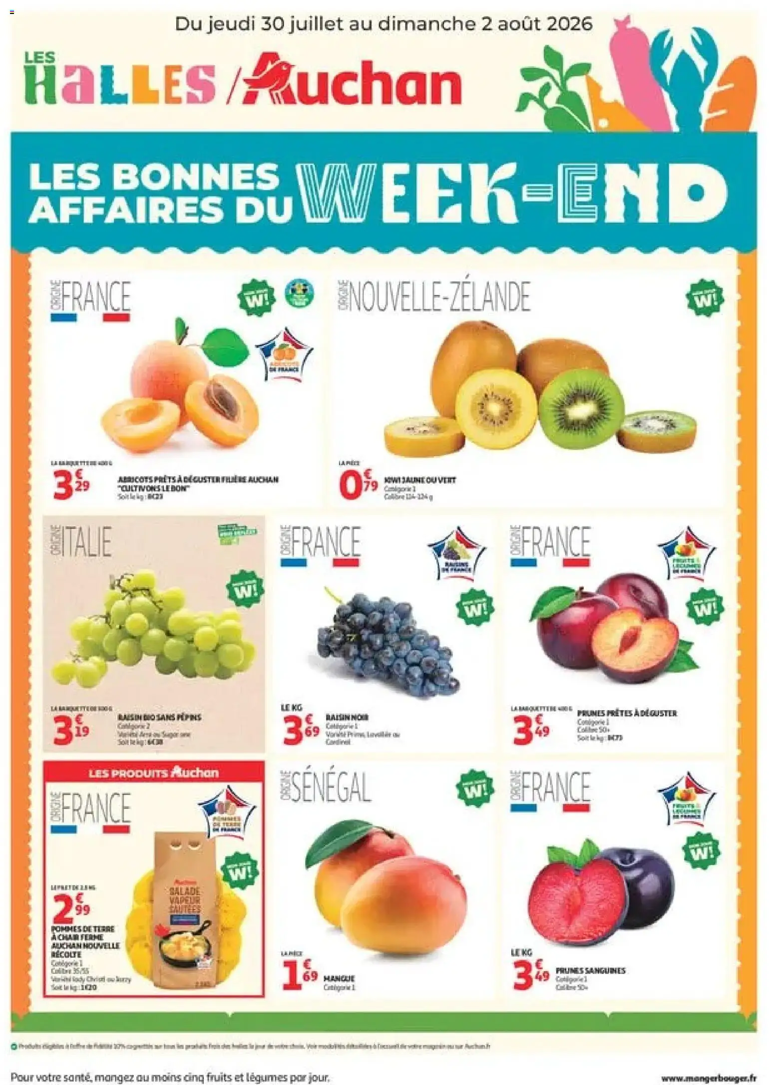 {H1} | Page: 1 | Produits: Salade, Raisin, Thé, Kiwi