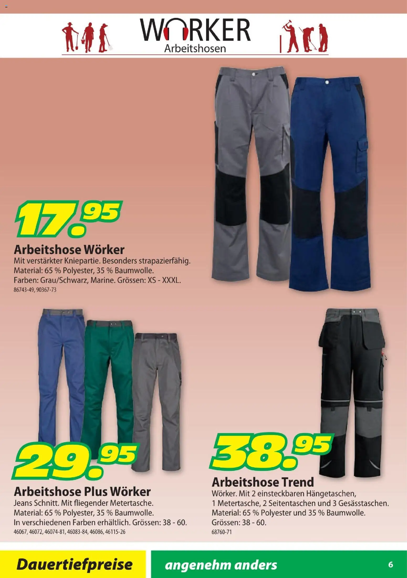 Landi aktionen Arbeitsbekleidung – gültig ab 10.06.2026 | Seite: 6 | Produkte: Jeans