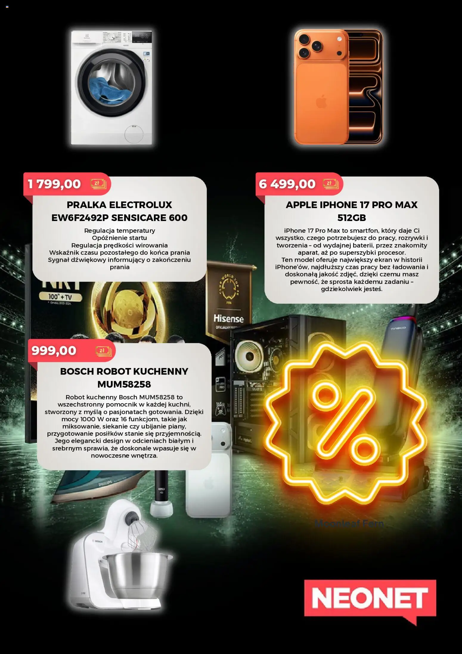 Neonet promocje od 08.10.2026 | Strona: 2 | Produkty: Robot kuchenny, Pralka, Robot