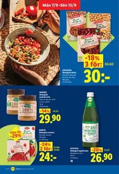 BARESA Ekologiska tomater, Passerade, krossade - Förhandsvisning av reklamblad från butik Lidl aktuell från 07/09/2026 | Sida: 13 | Produkter: Jordnötssmör, Tomater, Äpple, Ingefära
