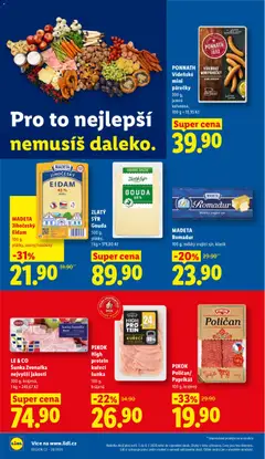 Náhled letáku PIKOK High protein kuřecí šunka, 100 g, krájená od 06.07.2026 | Strana: 14 | Produkty: Sýr Gouda, Gouda, Šunka, Eidam