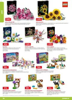 Náhled letáku Pompo katalog léto 2026 od 01.06.2026 | Strana: 36 | Produkty: LEGO, Stavebnice, Tulipány, Dekorace