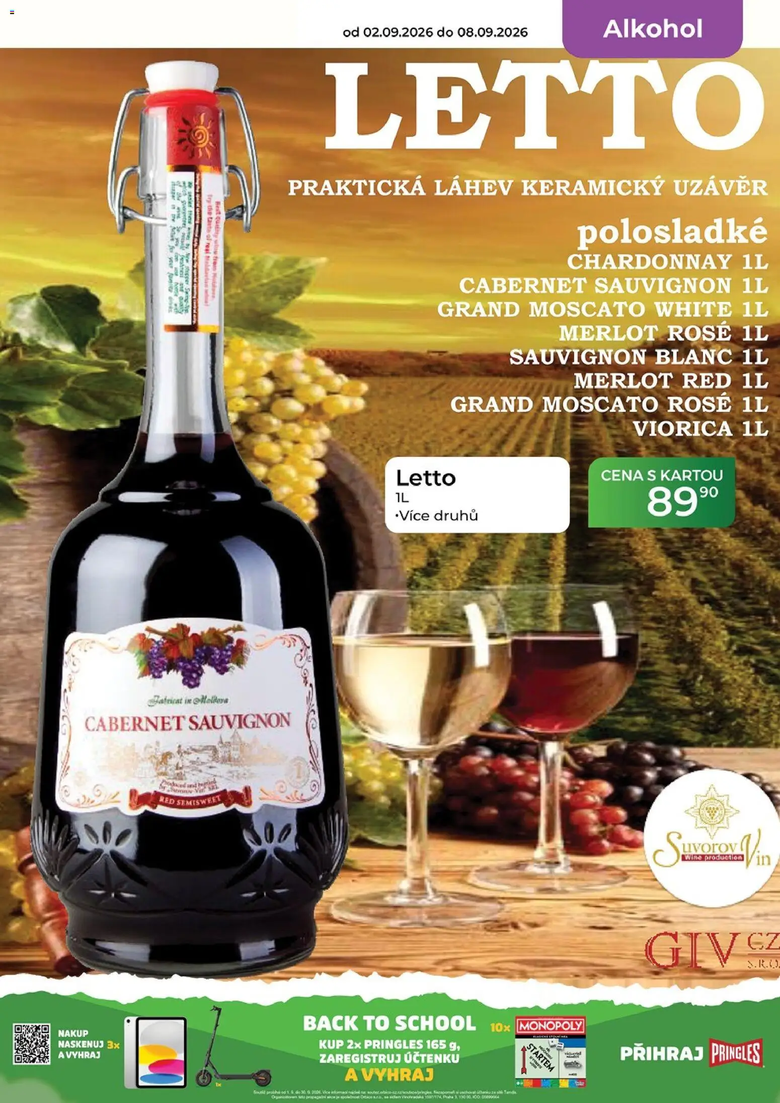 Tamda Foods leták od 02.09.2026 | Strana: 17 | Produkty: Moscato, Cabernet Sauvignon, Láhev, Alkohol