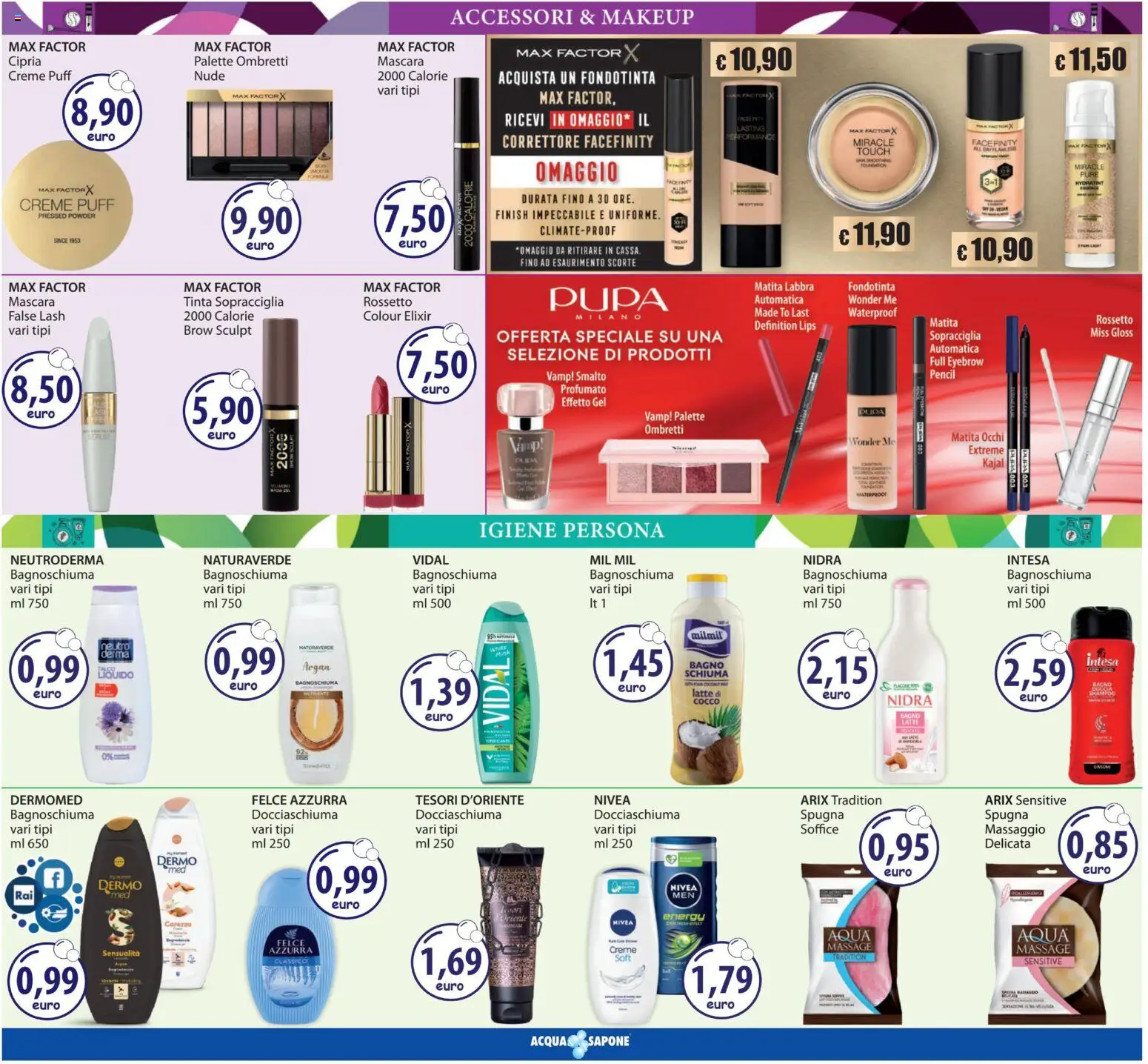 Volantino Acqua e Sapone del 12.03.2026 | Pagina: 5 | Prodotti: Rossetto, Sapone, Bagnoschiuma, Cocco