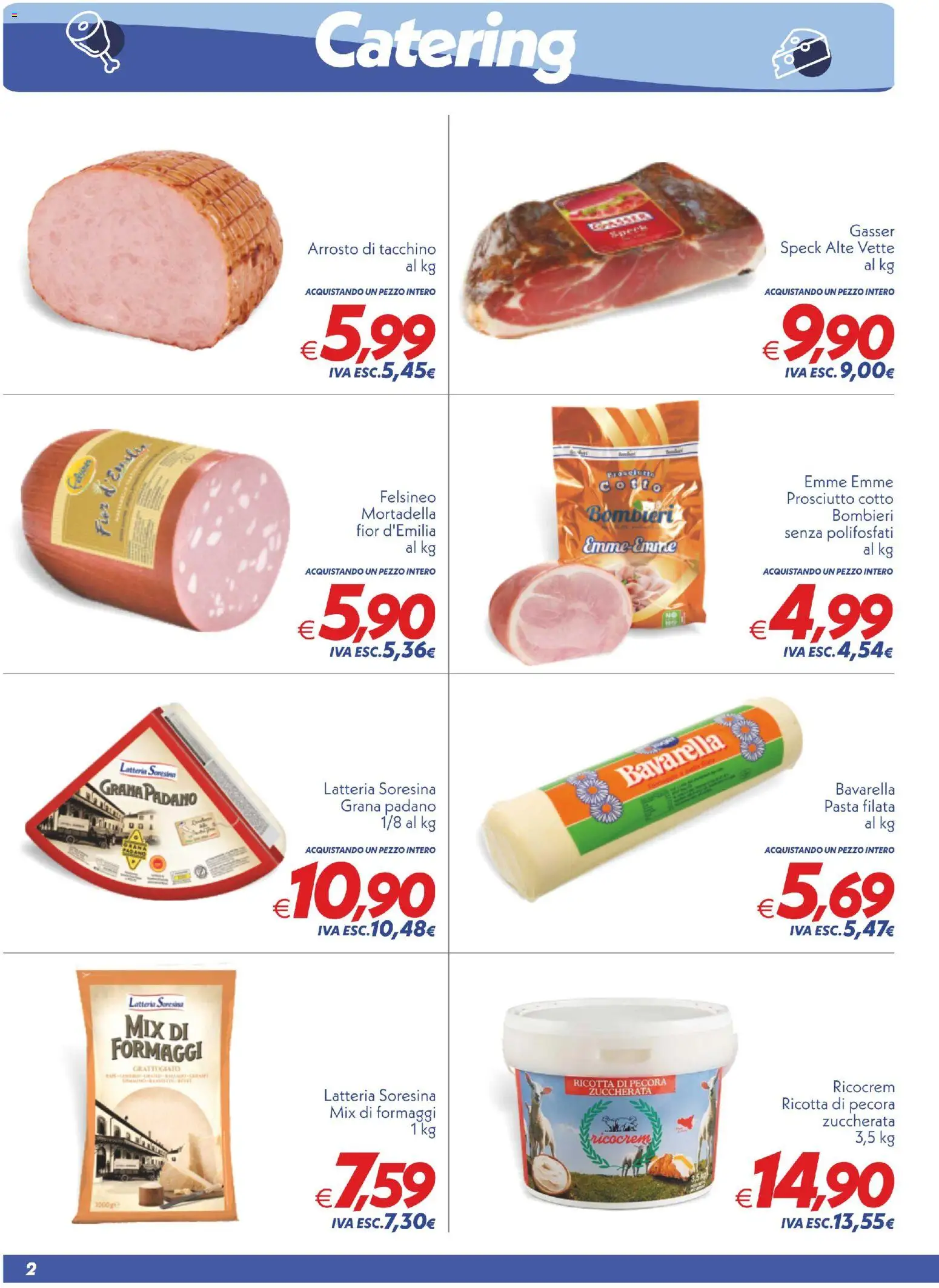 Volantino SuperConveniente del 19.05.2026 | Pagina: 2 | Prodotti: Speck, Prosciutto Cotto, Pasta, Ricotta