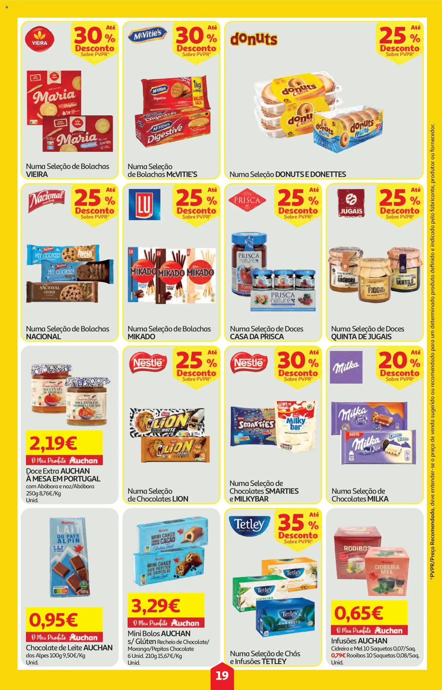 Auchan folheto │ válido de 09/04/2026 | Página: 19 | Produtos: Aveia, Nestlé, Abóbora, Doces
