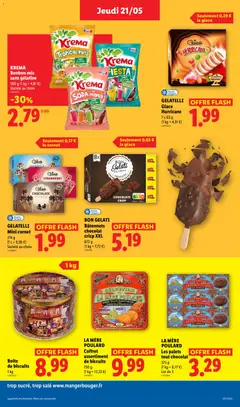 LIDL - Prévisualisation de BON GELATI Bâtonnets chocolat crisp XXL, 672 g valide à partir de 21.05.2026 | Page: 21 | Produits: Cônes, Chocolat, Gélatine, Biscuits