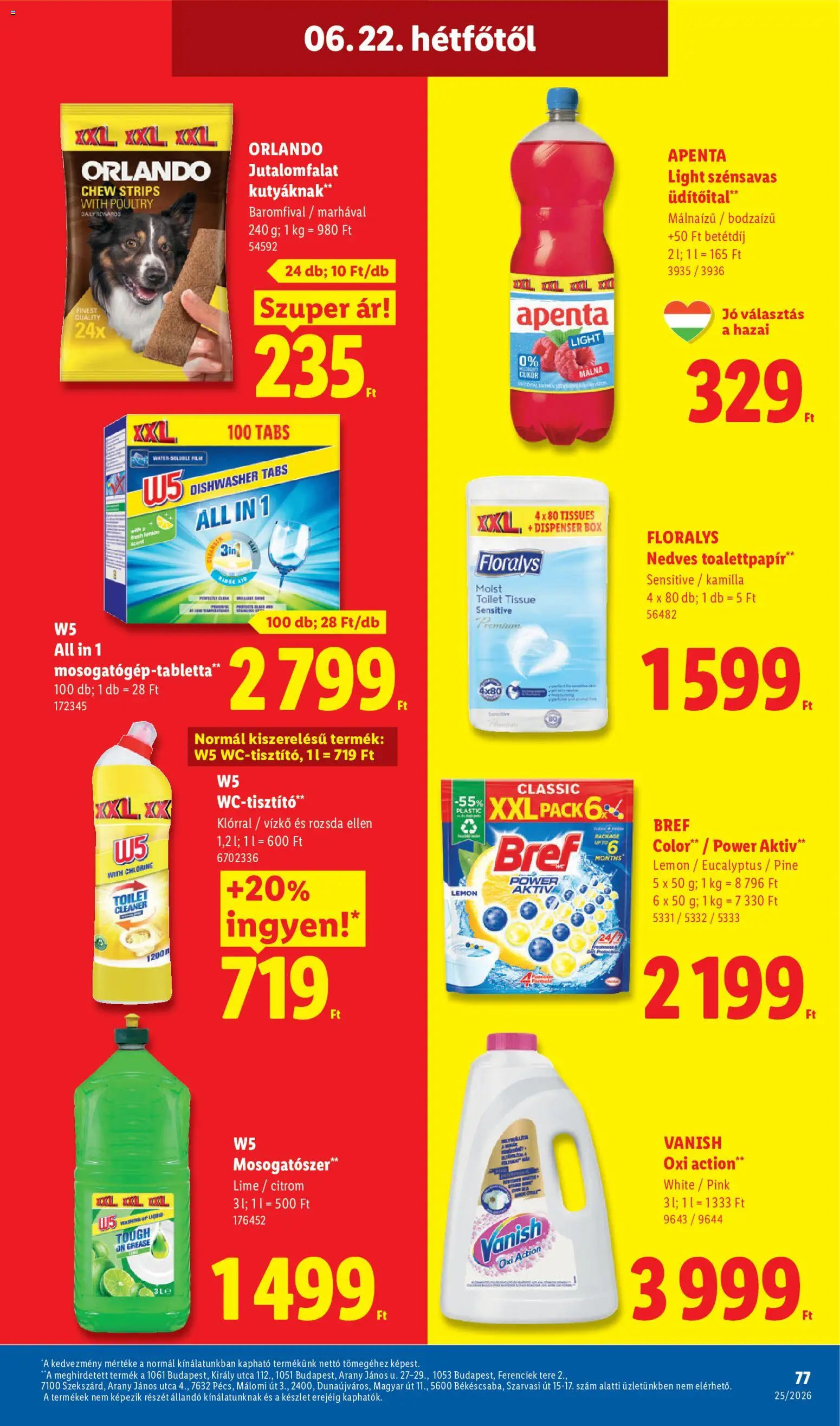 Lidl akciós ujság - amely érvényes a következő dátumtól: 18.06.2026 | Oldal: 77