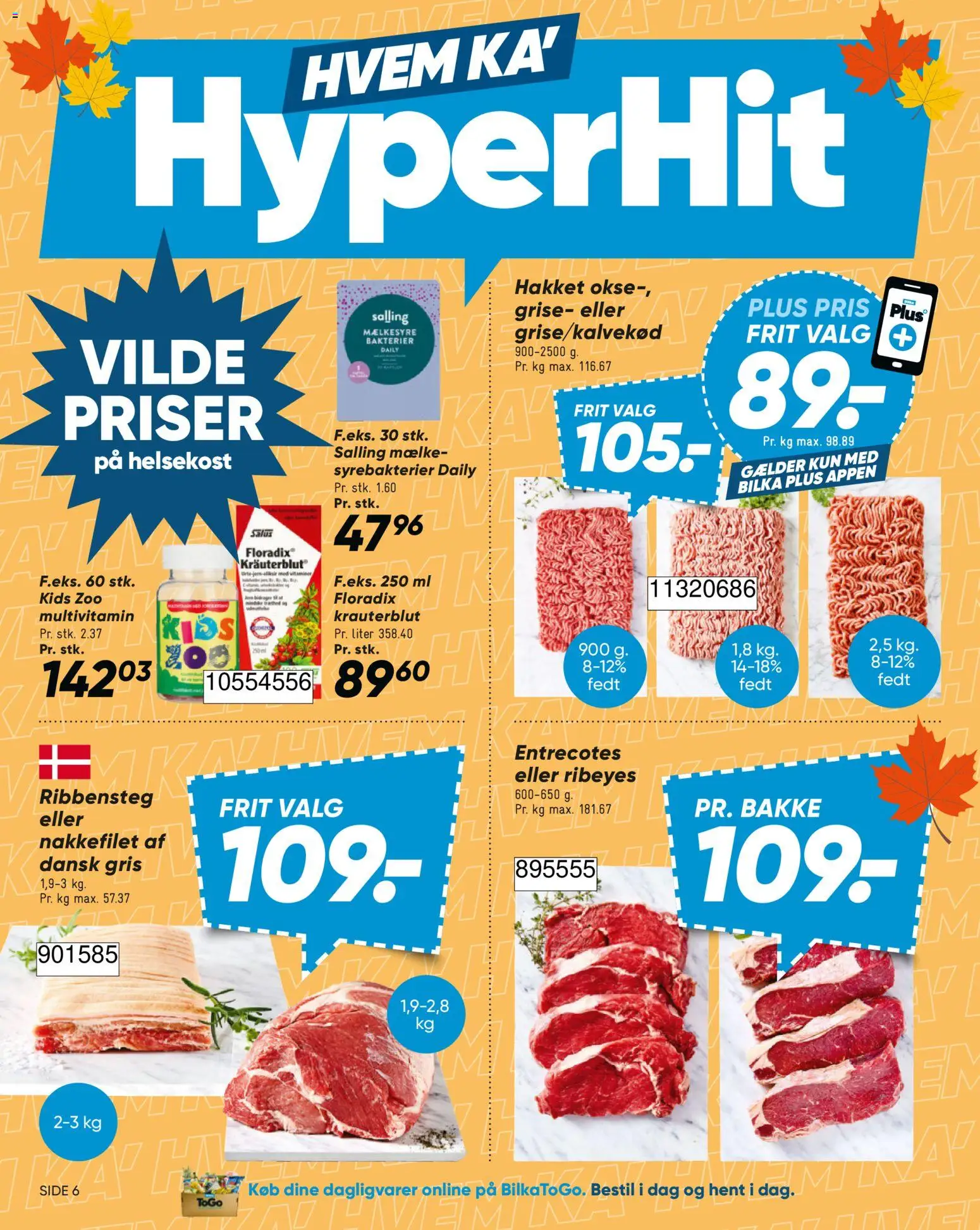 Bilka tilbudsavis – gyldig fra 02/10/2026 | Side: 6 | Produkter: Dagligvarer, Nakkefilet