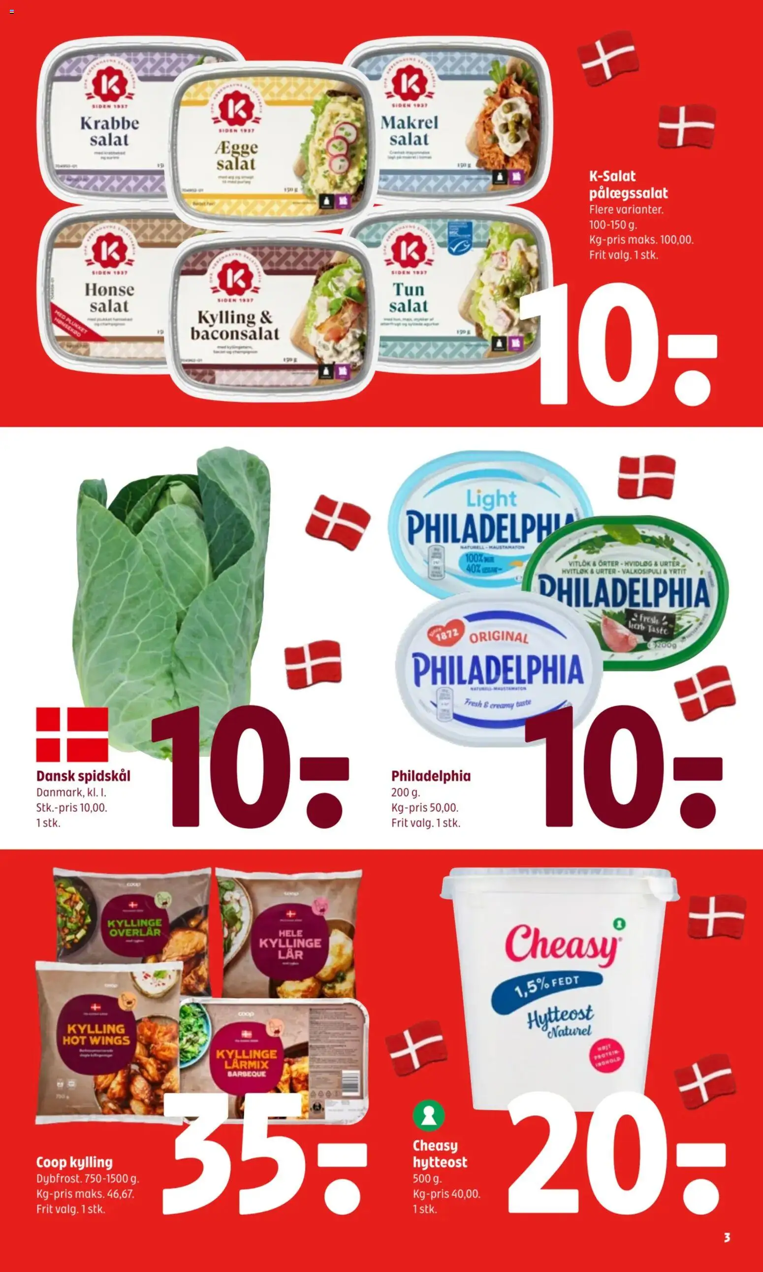 Coop 365 tilbudsavis – gyldig fra 10/09/2026 | Side: 4 | Produkter: Hytteost, Hvidløg, Makrel, Spidskål