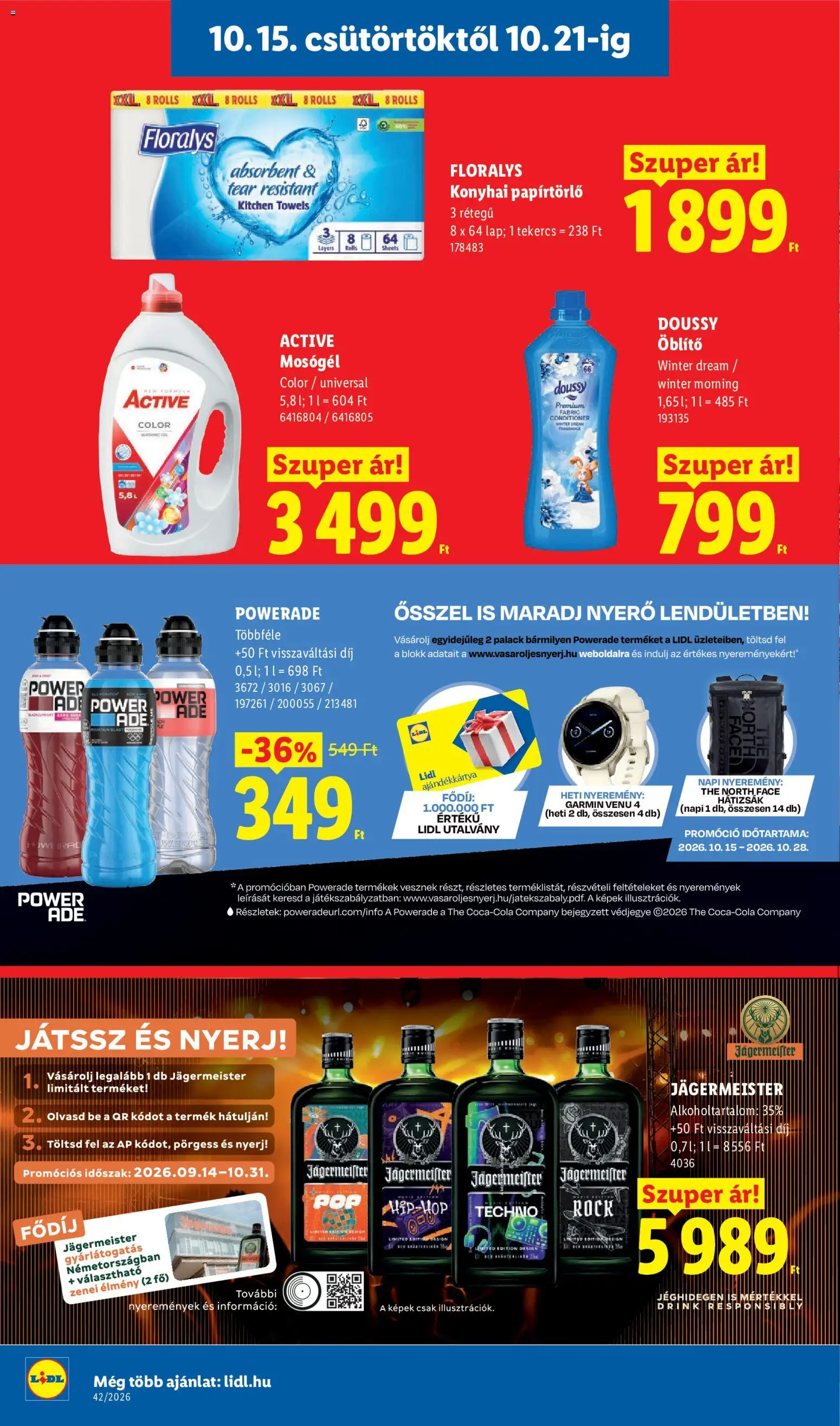 Lidl akciós ujság - amely érvényes a következő dátumtól: 2026.10.15. | Oldal: 14