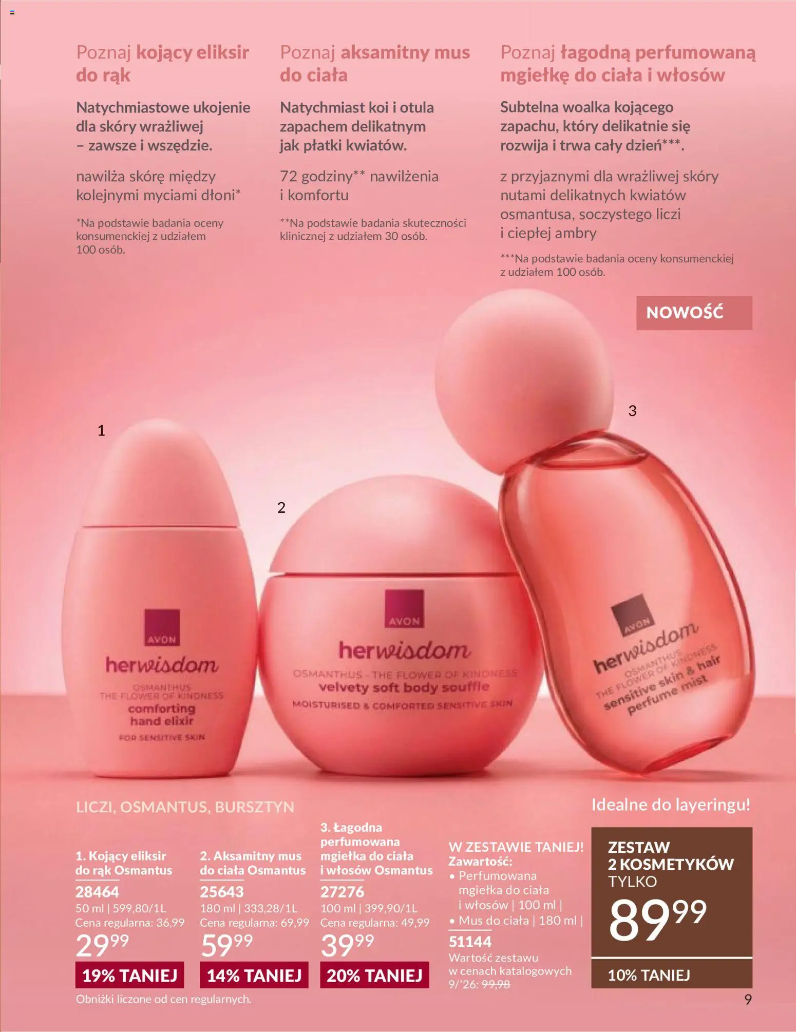Avon Katalog 9 2026 od 01.09.2026 | Strona: 9 | Produkty: Body, Płatki