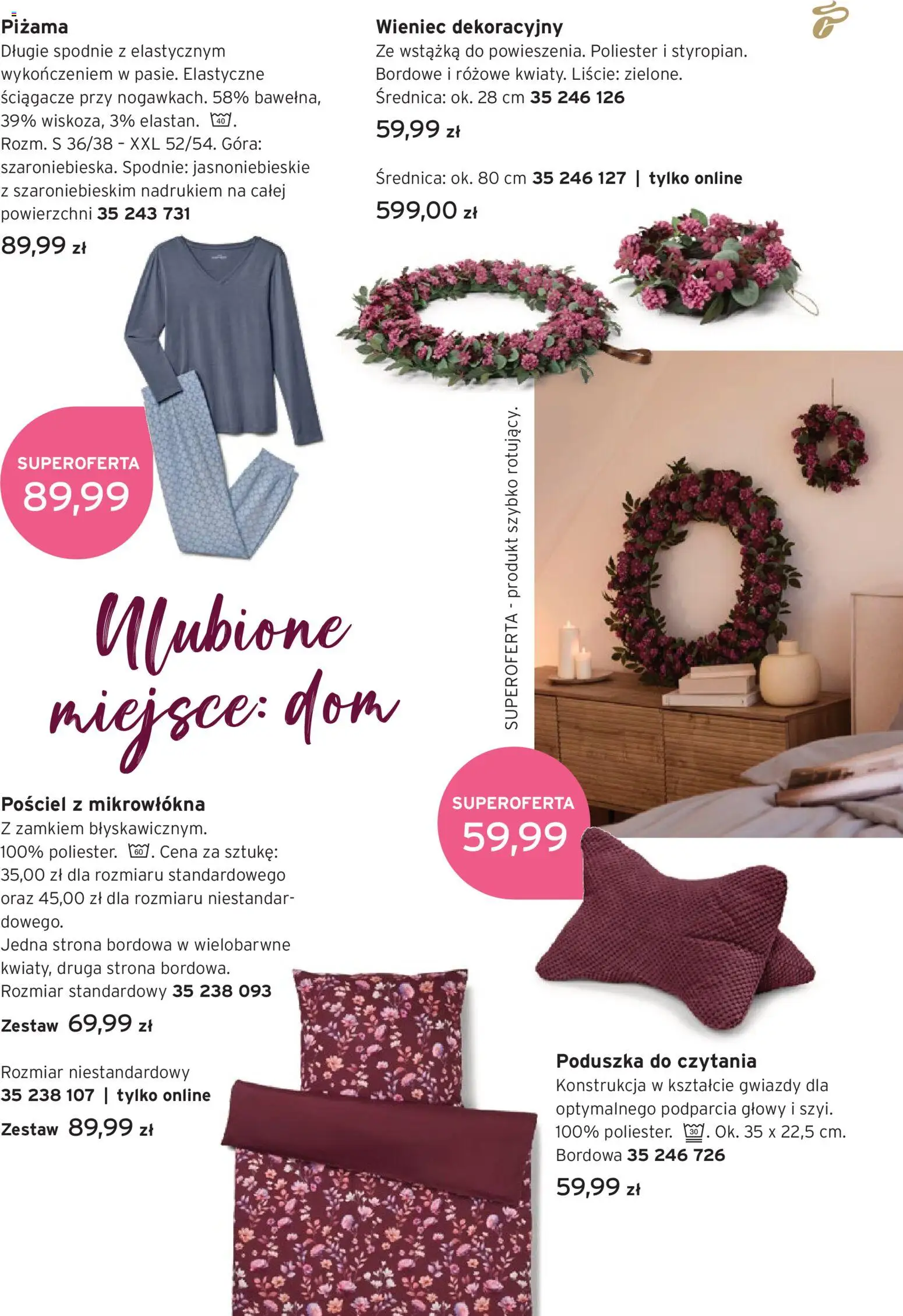 Tchibo promocje od 06.10.2026 | Strona: 3 | Produkty: Pościel, Spodnie, Piżama, Poduszka