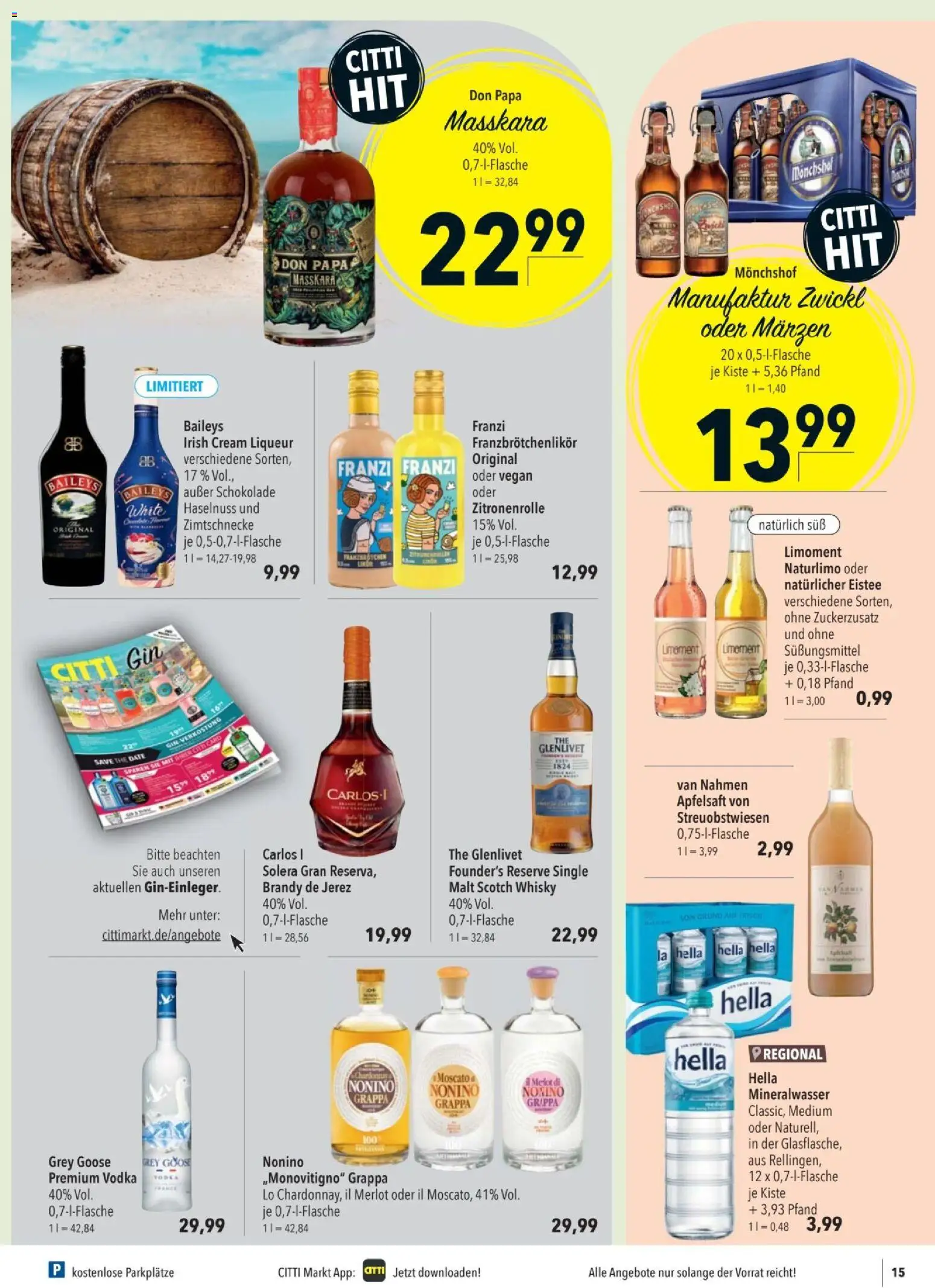 CITTI tilbudsavis – gyldig fra 20.05.2026 | Side: 15 | Produkter: Amendoins, Gin, Vodka, Whisky