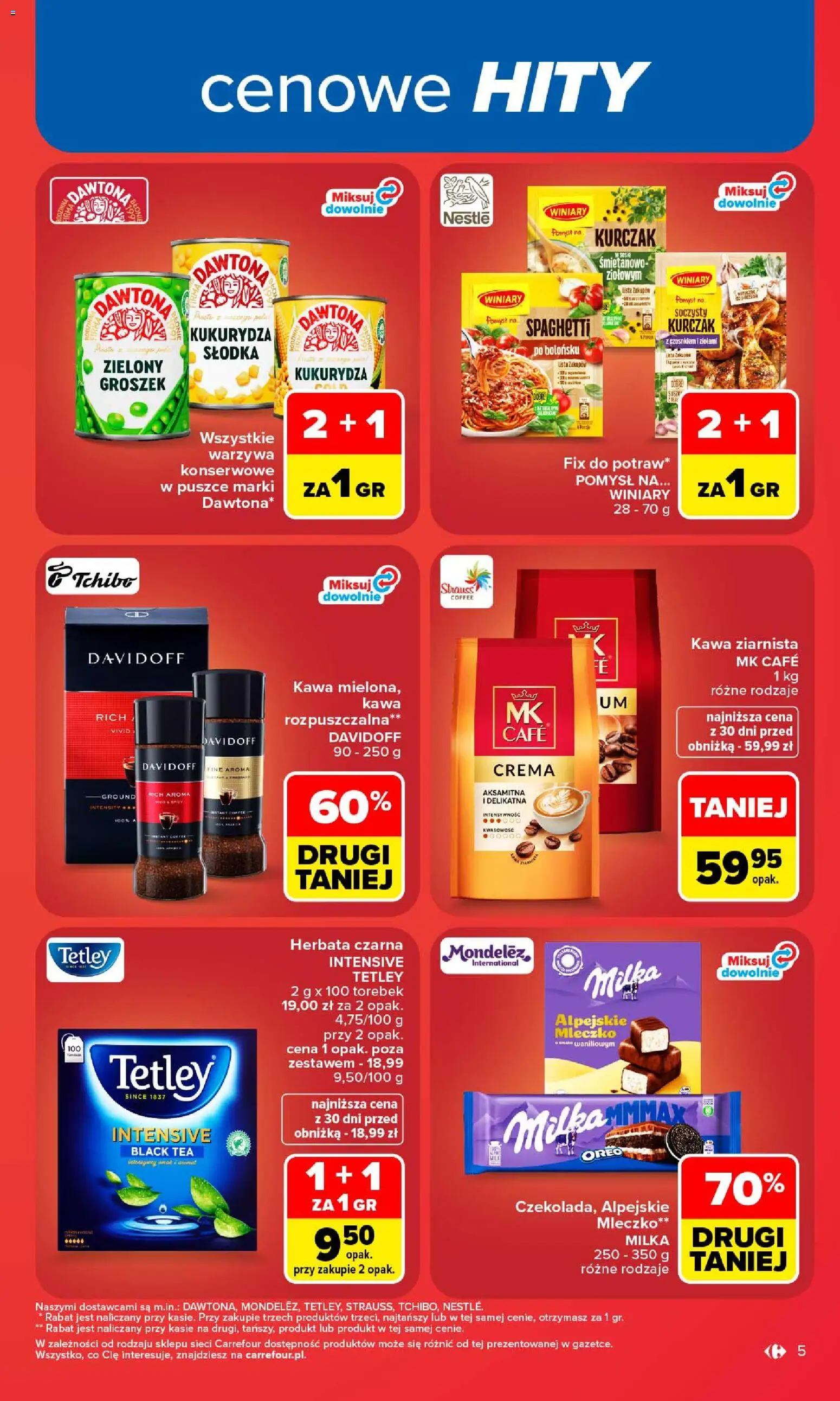 Carrefour gazetka od 24.08.2026 | Strona: 7 | Produkty: Groszek, Kukurydza, Kawa, Warzywa