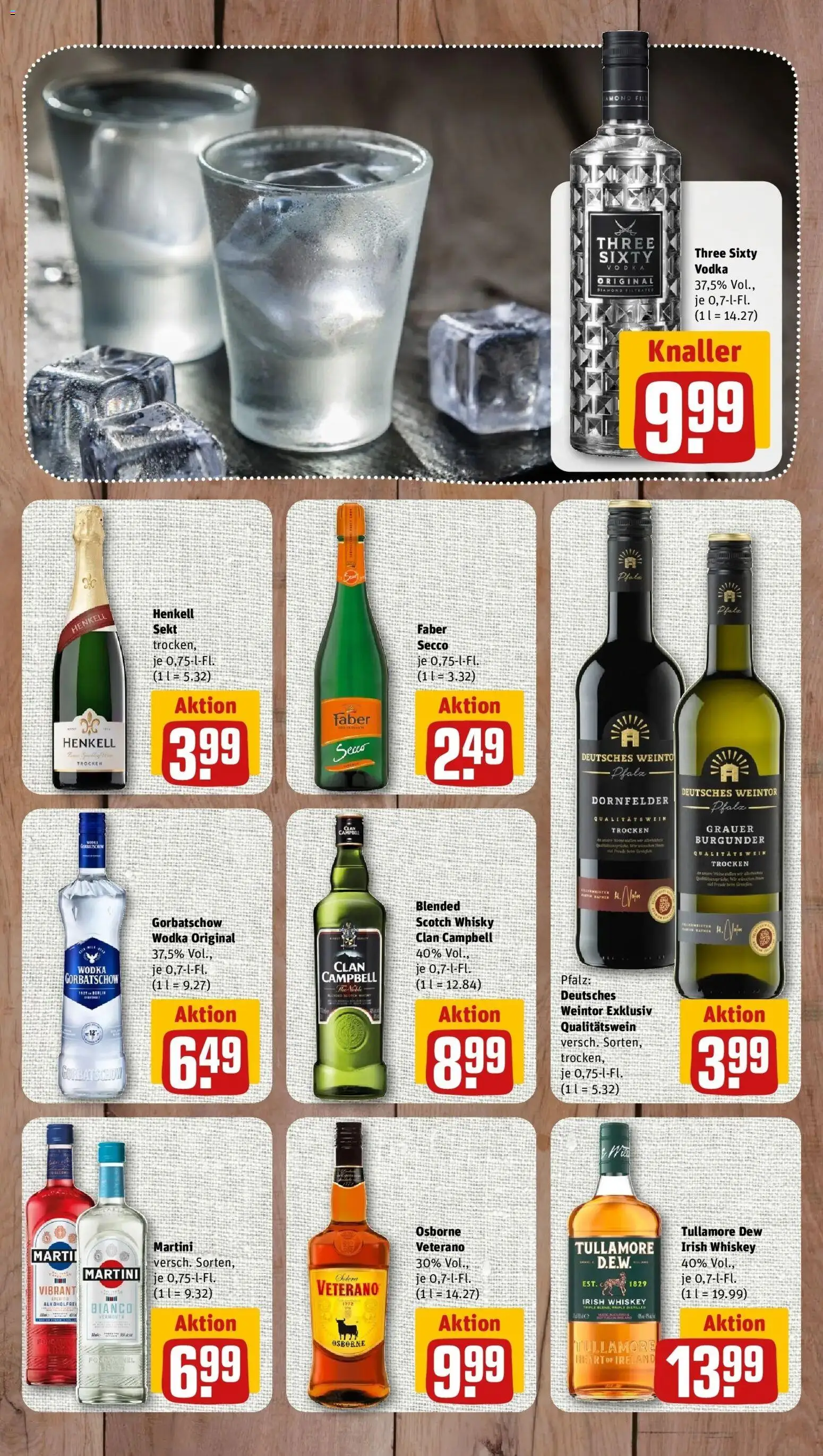 REWE Prospekt ab 05.10.2026 zum Blättern » Angebote | Seite: 8 | Produkte: Whisky, Osborne, Vodka, Wodka