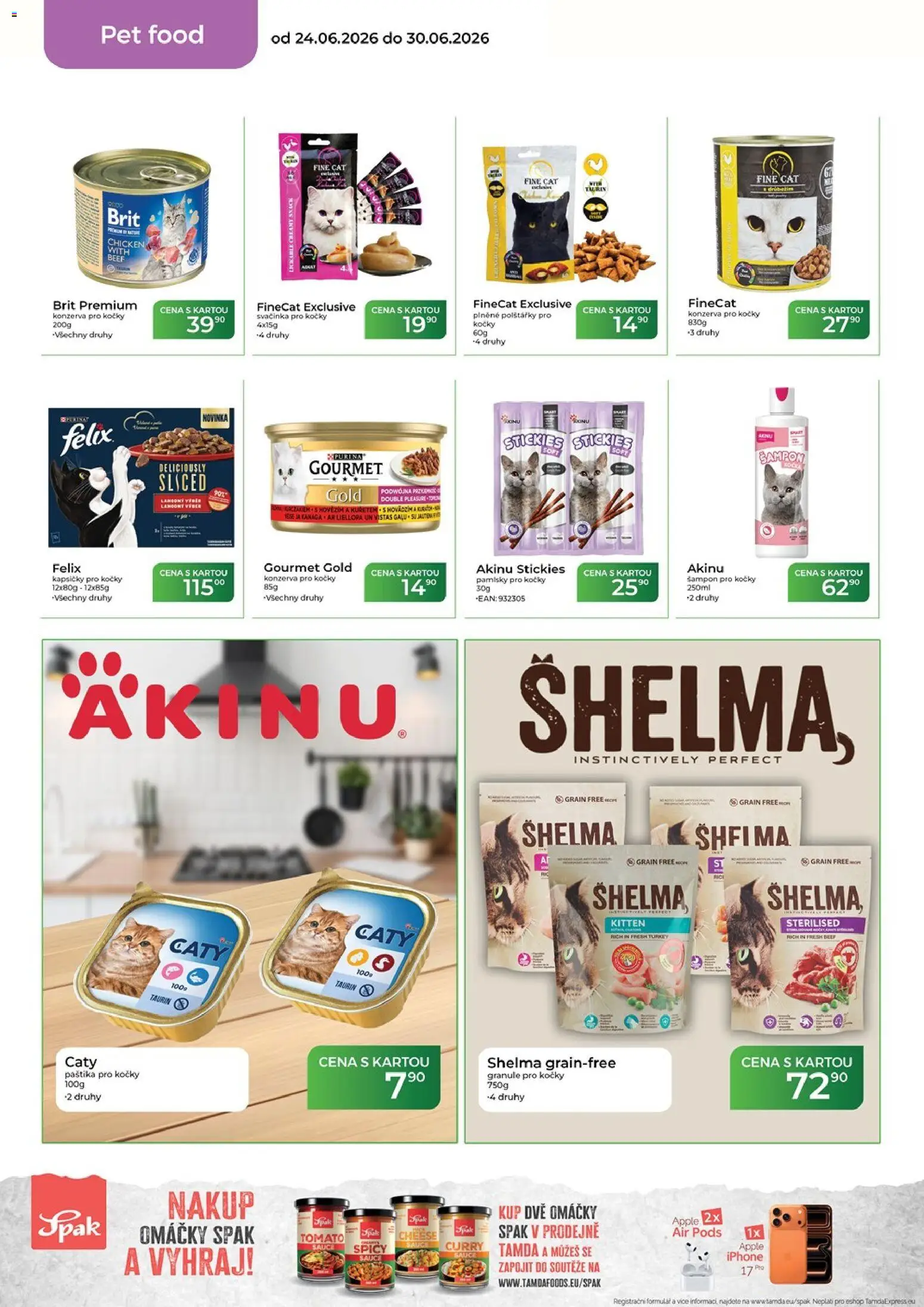 Tamda Foods leták od 24.06.2026 | Strana: 48 | Produkty: Kapsičky pro kočky, Gourmet Gold, Iphone, Paštika