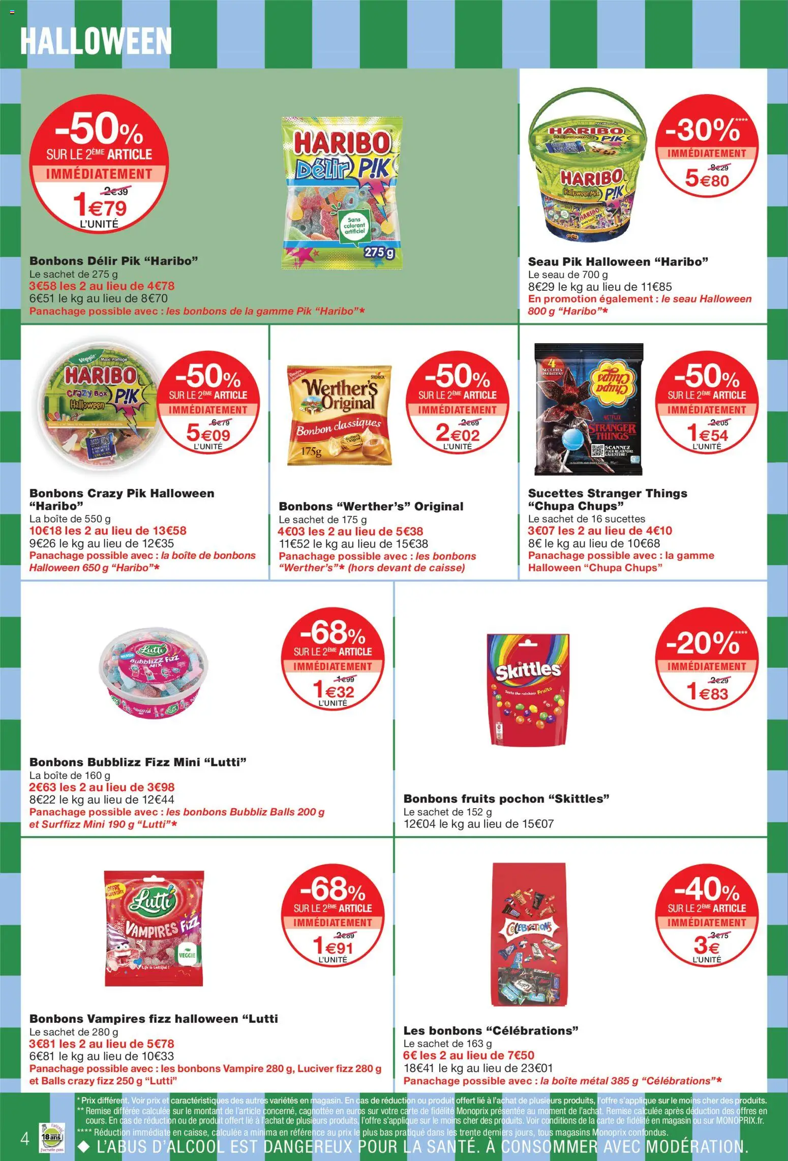 {H1} | Page: 4 | Produits: Sucettes, Fruits, Celebrations, Thé