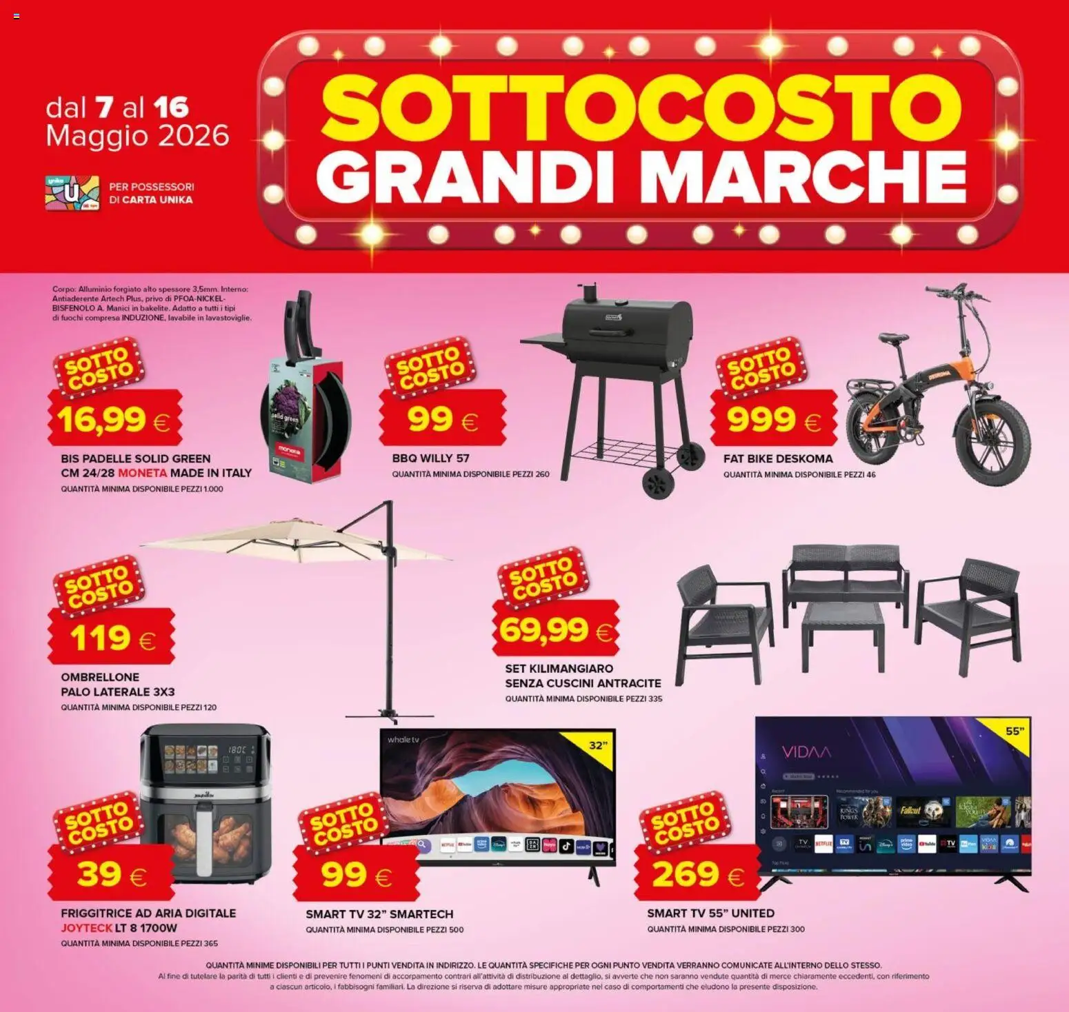 Volantino Oasi del 07.05.2026 | Pagina: 6 | Prodotti: Friggitrice ad aria, TV, Alluminio, Friggitrice