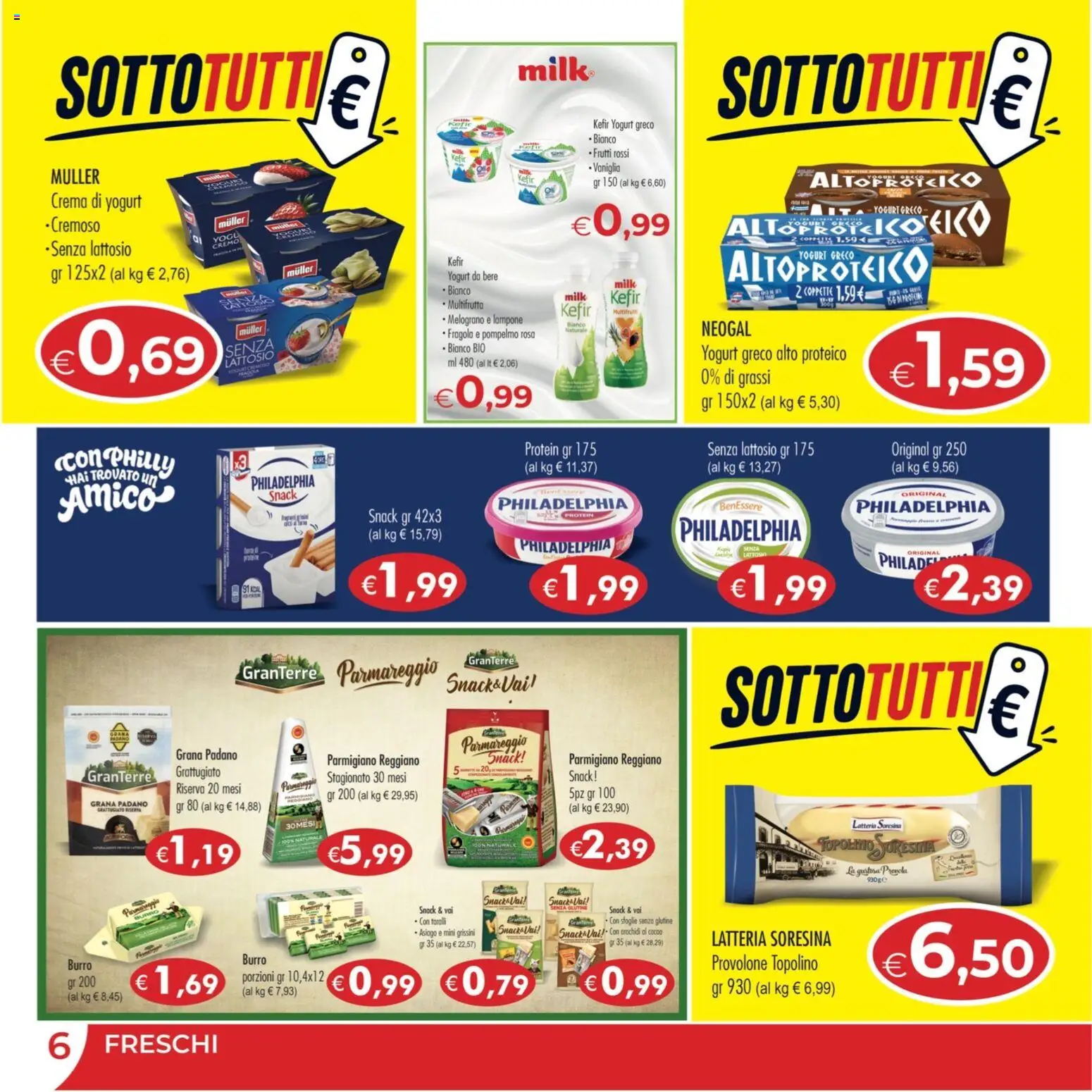 Volantino MerSi Supermercati del 01/07/2026 | Pagina: 6 | Prodotti: Crema, Lampone, Arachidi, Parmigiano reggiano