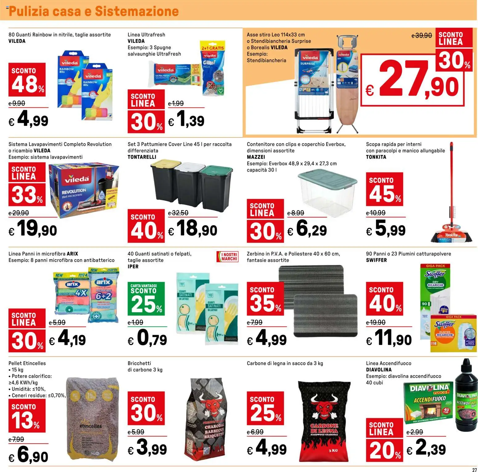 Volantino Iper del 11.05.2026 | Pagina: 27 | Prodotti: Pellet, Barbecue, Stendibiancheria, Zerbino