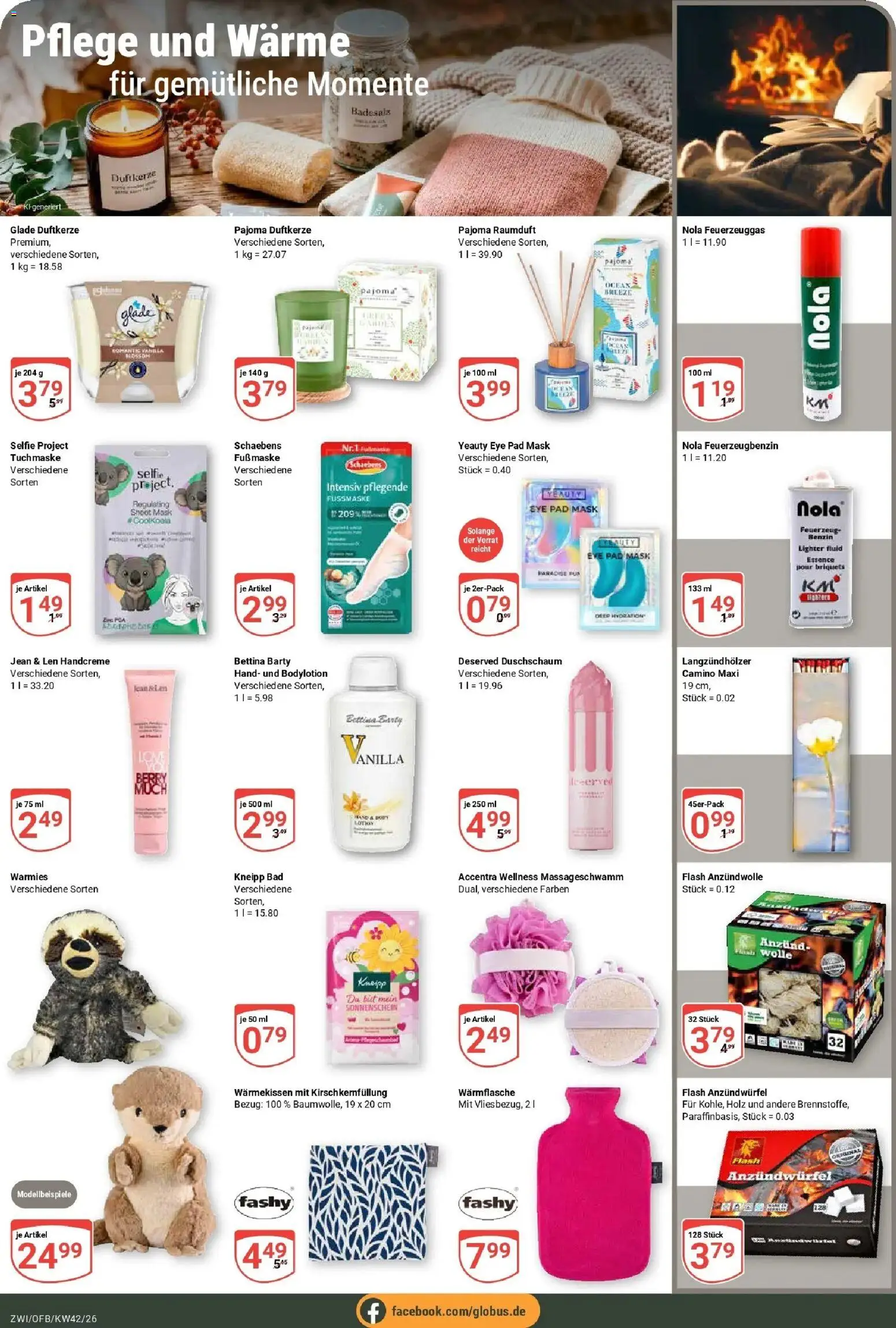 Globus Prospekt Zwickau (ab 12.10.2026) » Angebote online | Seite: 25 | Produkte: Bad, Maske, Handcreme, Fußmaske