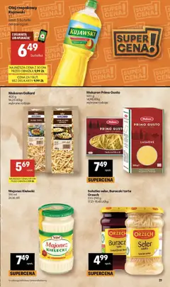 Pogląd oferty "Delikatesy Centrum gazetka" - ważna od 07.05.2026 | Strona: 21 | Produkty: Tagliatelle, Makaron, Sałatka, Majonez