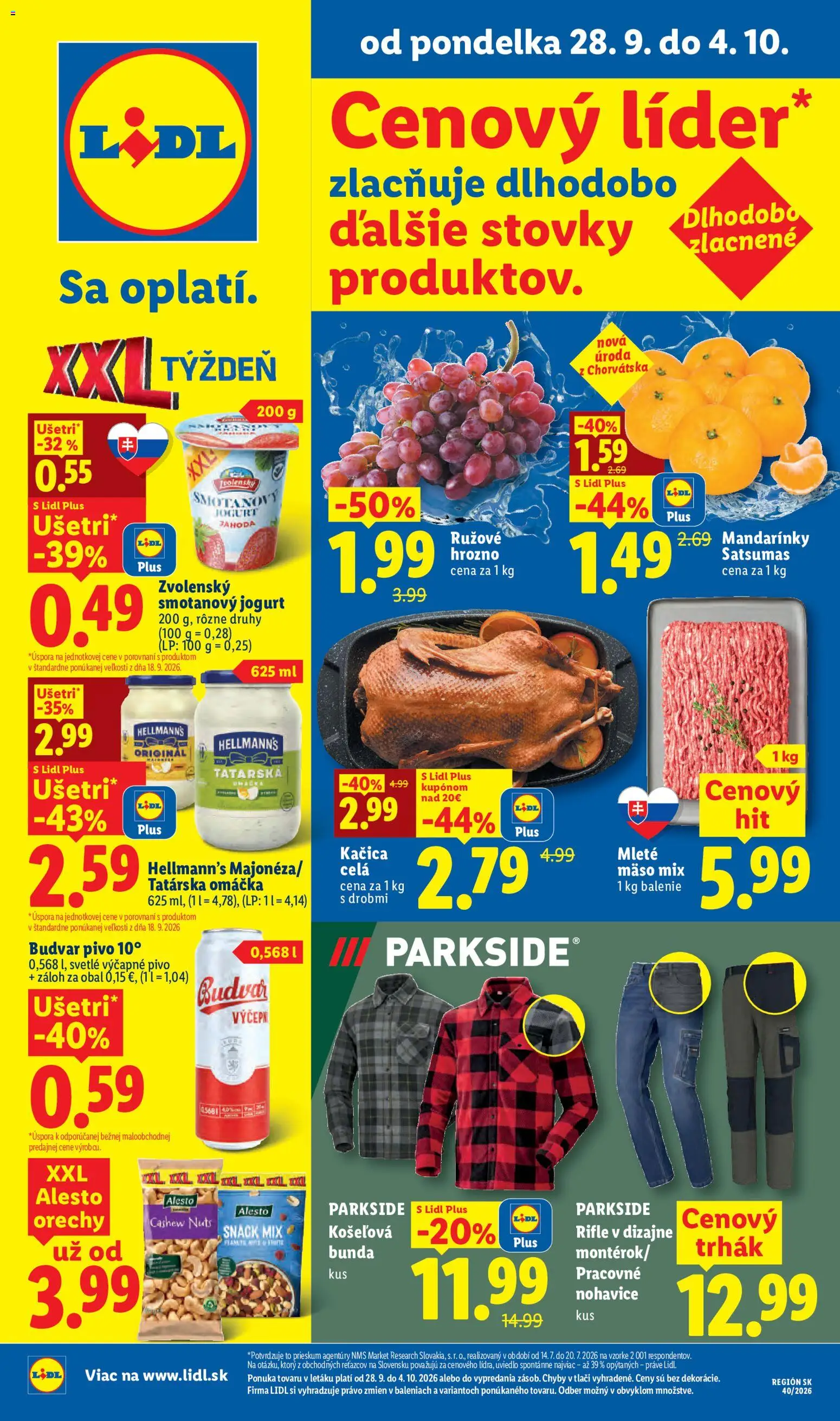 Nové Lidl akcie – leták je platný od 28.09.2026 | Strana: 1