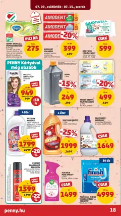 PENNY akciós újság - amely érvényes a következő dátumtól: 2026.07.09. | Oldal: 22