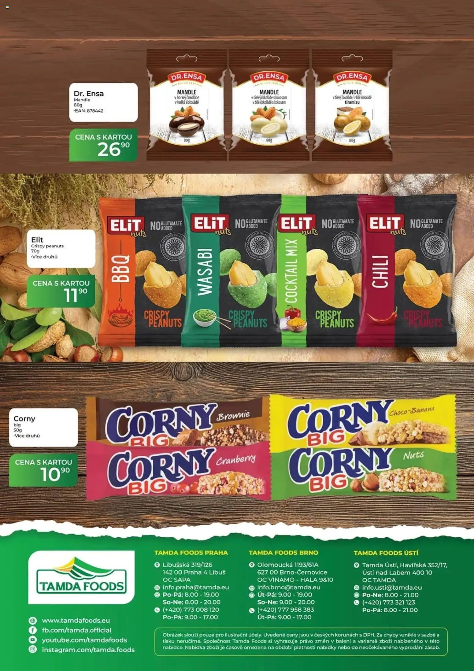 Tamda Foods leták od 28.10.2026 | Strana: 60 | Produkty: Wasabi, Tiramisu, Brownie, Mandle