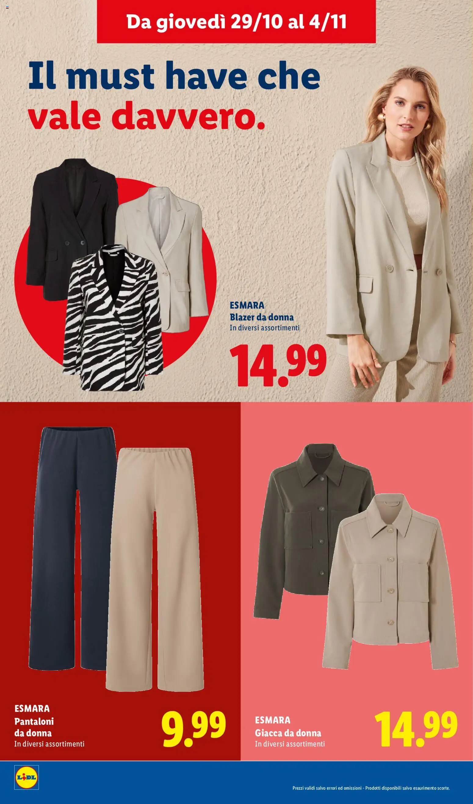 Volantino Lidl del 29/10/2026 | Pagina: 2 | Prodotti: Giacca, Pantaloni