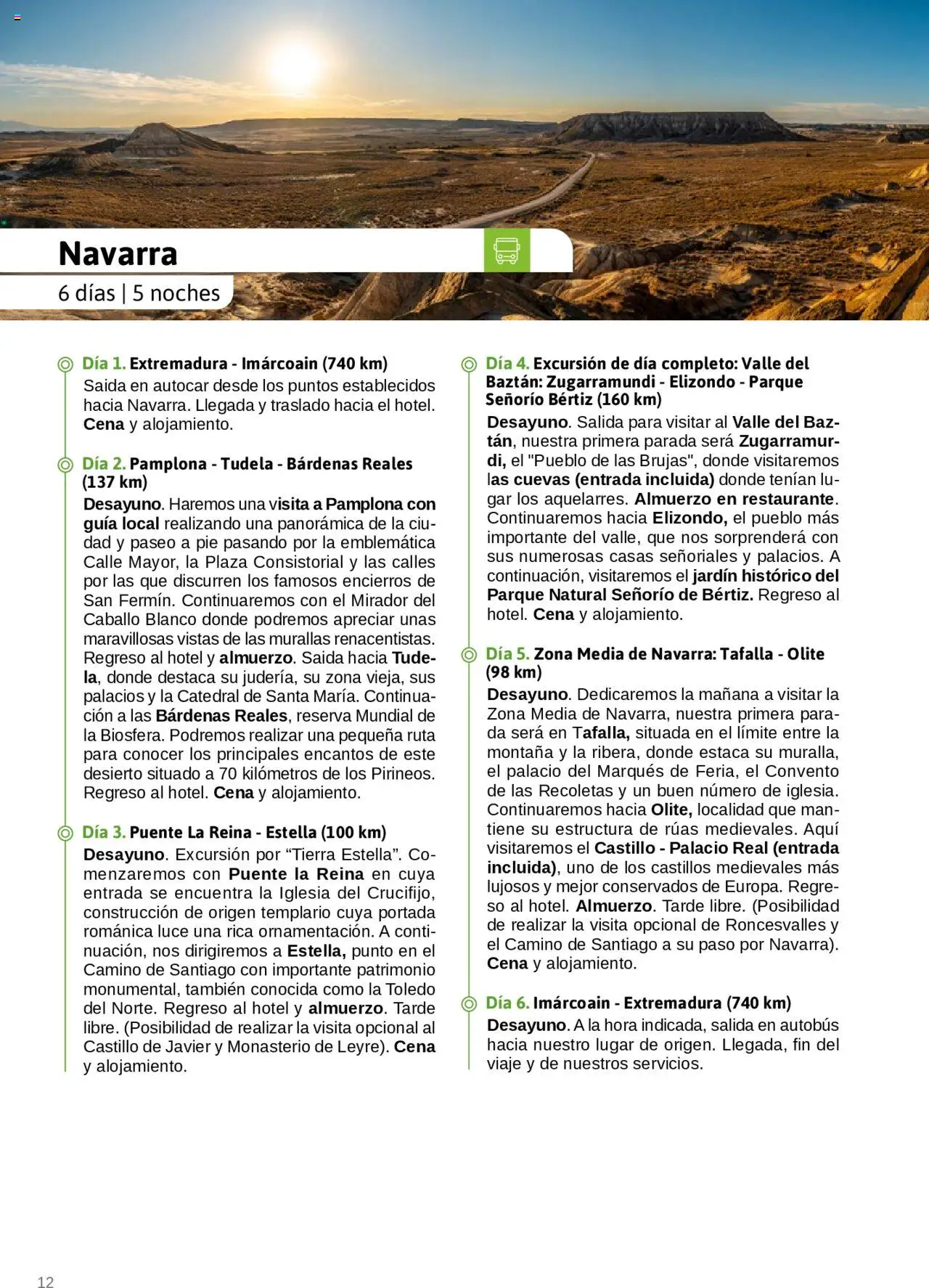 Viajes El Corte Inglés - Catálogo Junta de Extremadura │ válido desde el 01.03.2025 | Página: 12