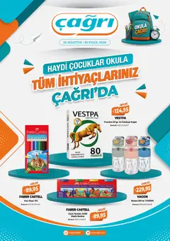 25 Ağustos 2026 tarihinden itibaren geçerli olan Çağrı Market kataloğu önizlemesi