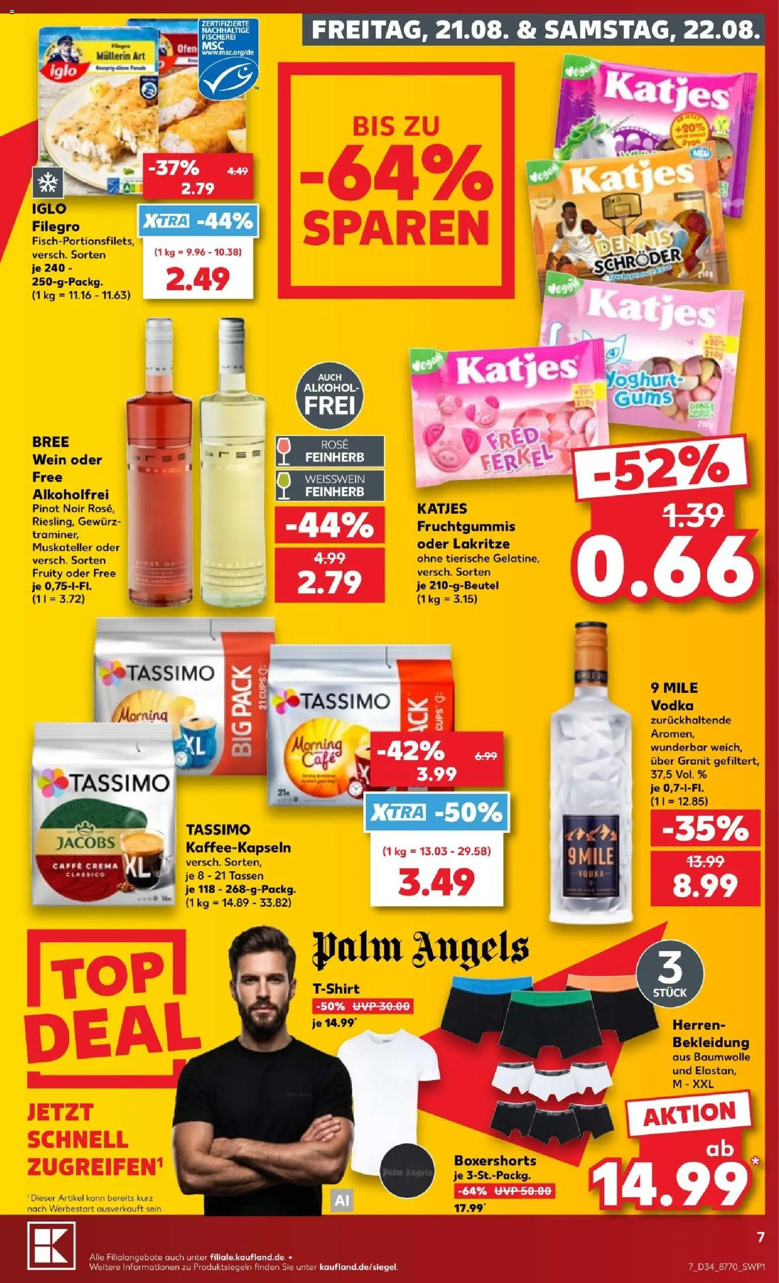 Kaufland Prospekt Potsdam – gültig ab 20.08.2026 | Seite: 7 | Produkte: Whisky, Monchshof, Jever, Johnnie walker