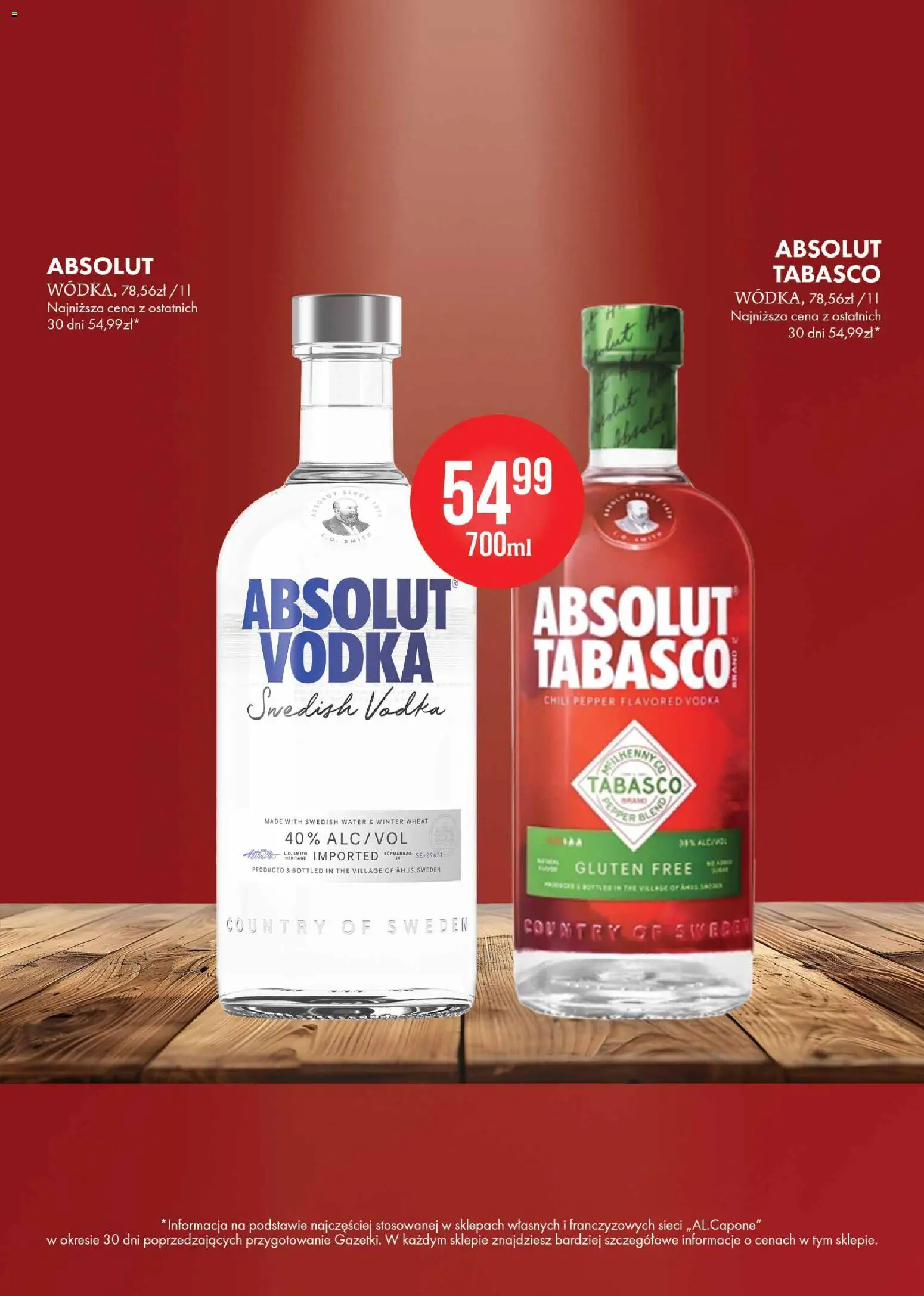 Al.Capone gazetka od 11.05.2026 | Strona: 39 | Produkty: Chili, Tabasco, Vodka