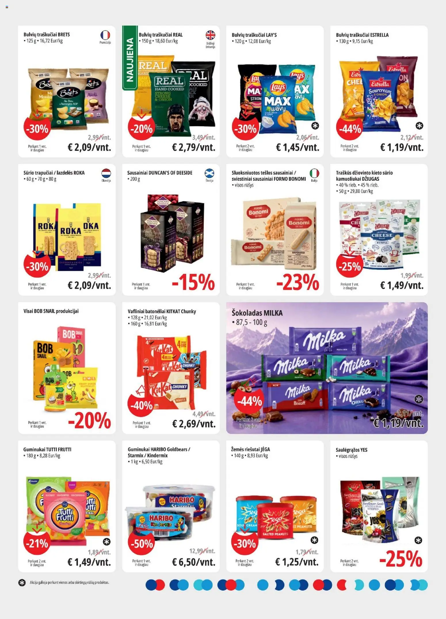 ePromo akcijos nuo 2026.07.15 | Puslapis: 9 | Prekių: Sausainiai, Šokoladas, Guminukai, Saulėgrąžos