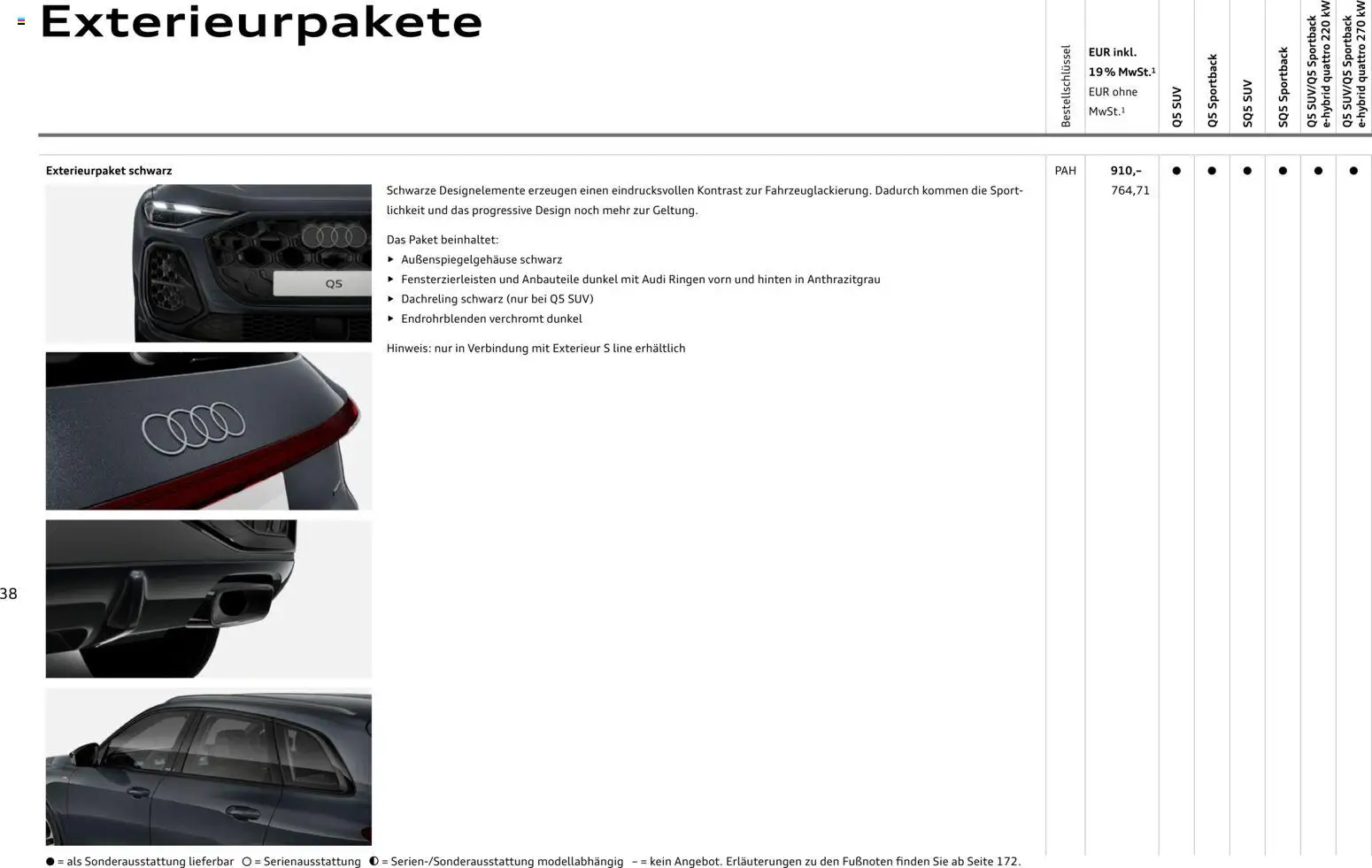 Audi Q5 – gültig ab 01.10.2026 | Seite: 38