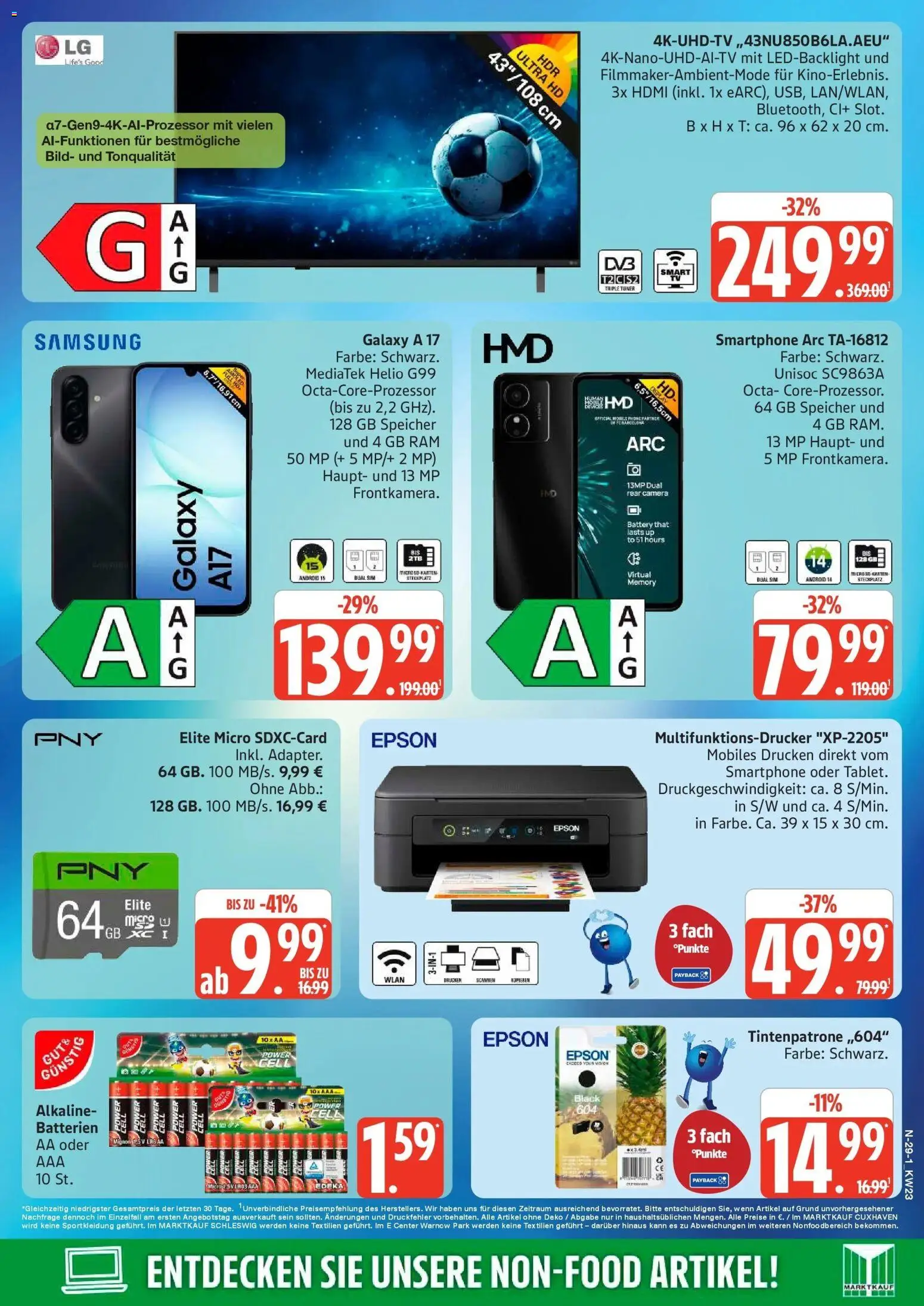Edeka prospekt Rostock – gültig ab 01.06.2026 | Seite: 29 | Produkte: LG, Batterien, Samsung, Smartphone