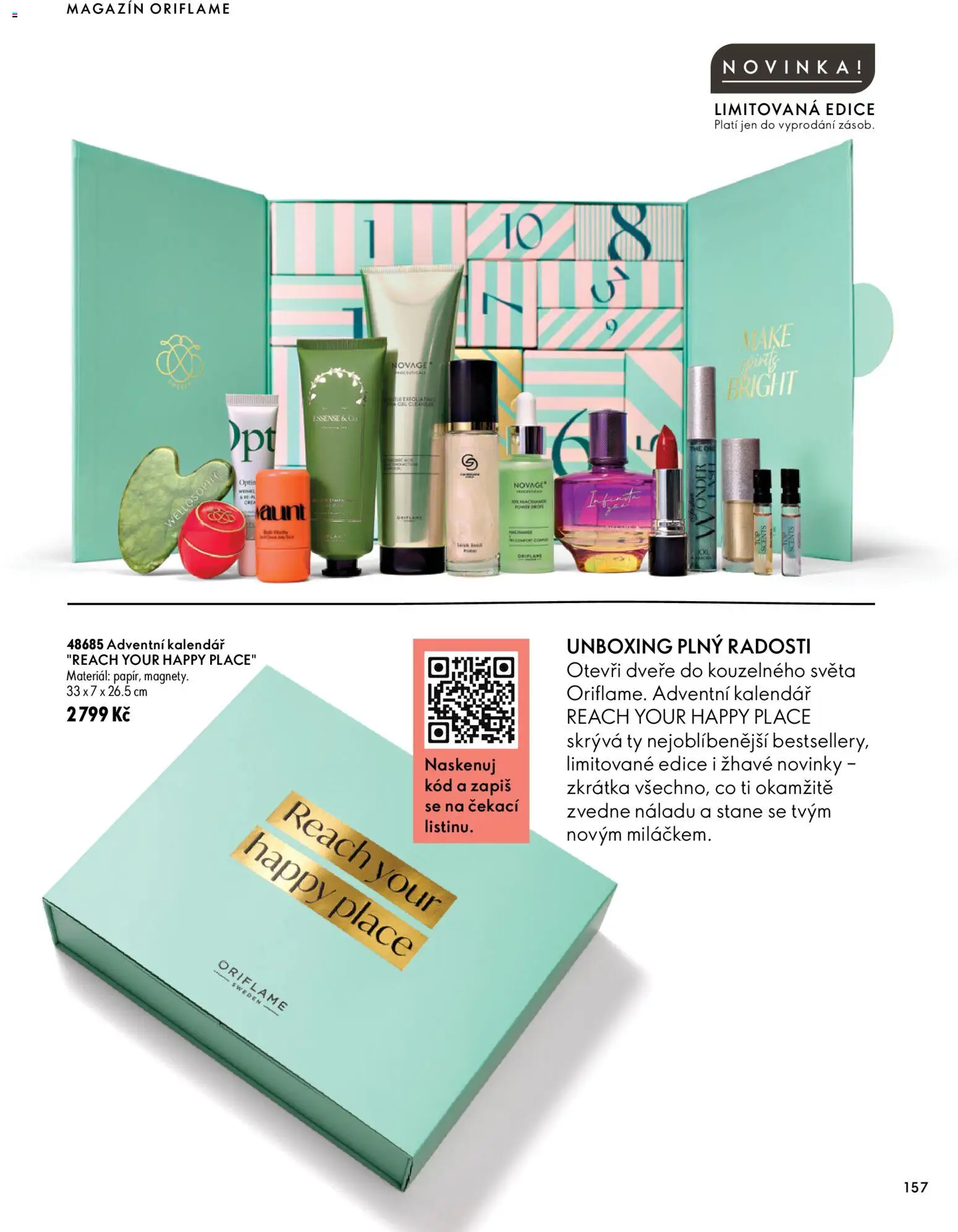 Oriflame katalog Novage+ Proceuticals od 30.09.2026 | Strana: 157 | Produkty: Adventní kalendář, Kalendář, Dveře