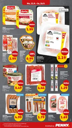 RADEBERGER, Paprika- oder, Schinkenknacker*, Versch. Sorten,, je 160 g ab 21.09.2026 gültig | Seite: 7 | Produkte: Wiener wurstchen, Saft, Fleisch, Meemken