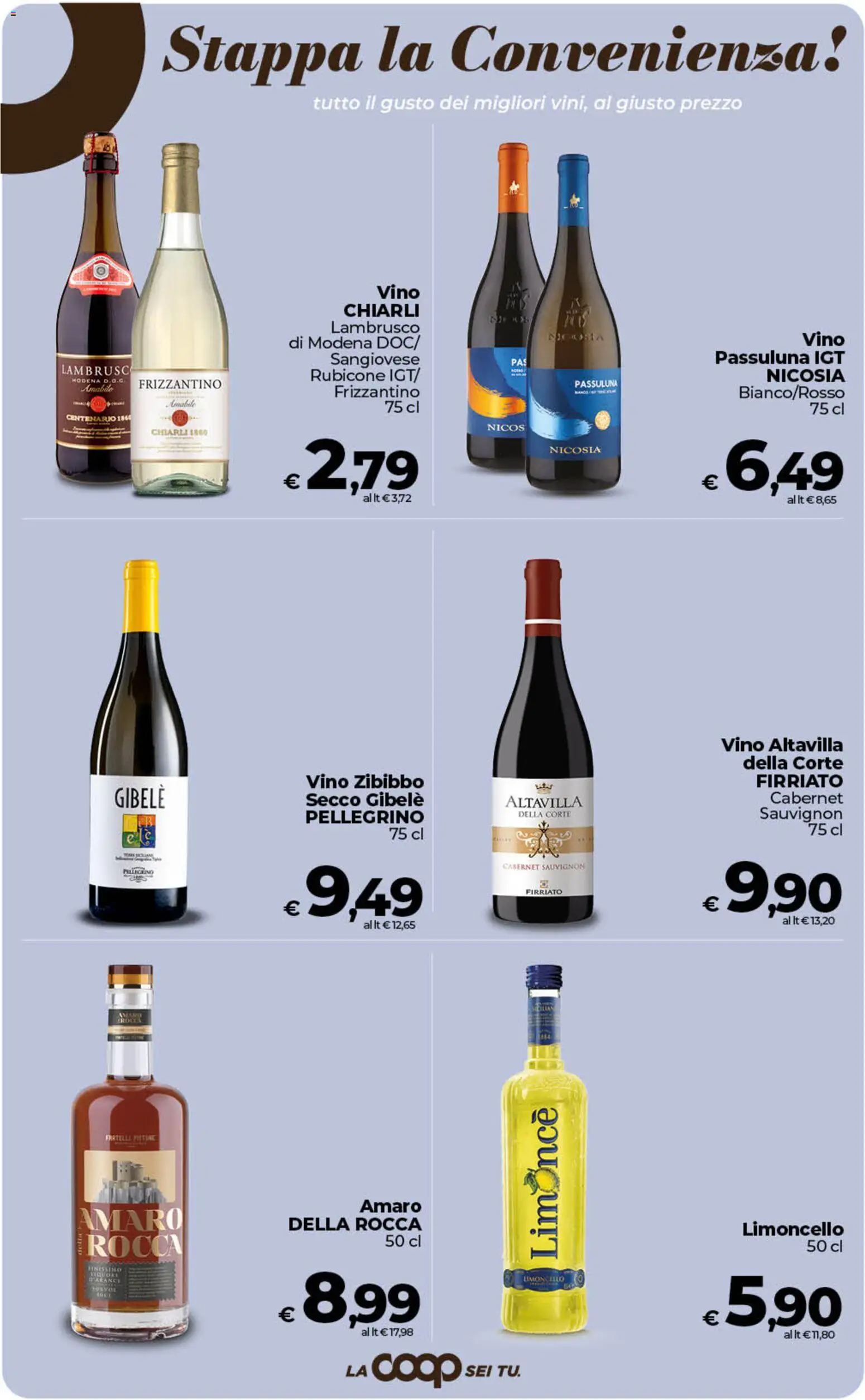 Volantino COOP del 10/07/2026 | Pagina: 33 | Prodotti: Vino, Limoncello, Amaro