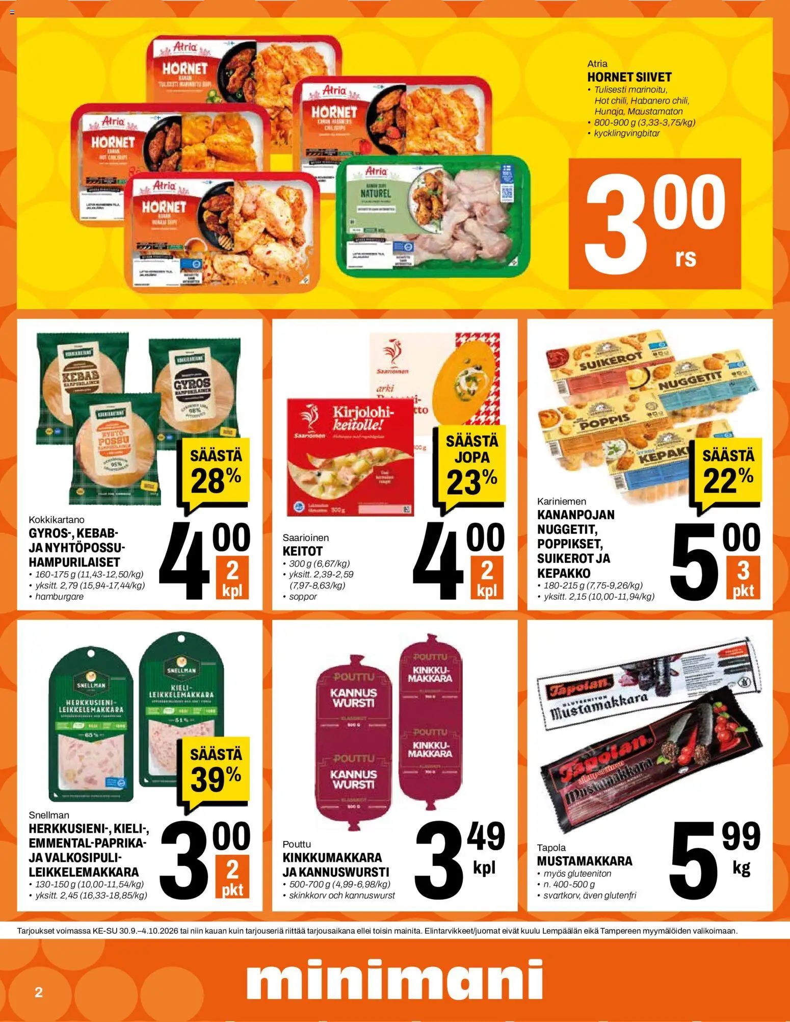 Minimani tarjoukset – voimassa 30/09/2026 alkaen | Sivu: 2